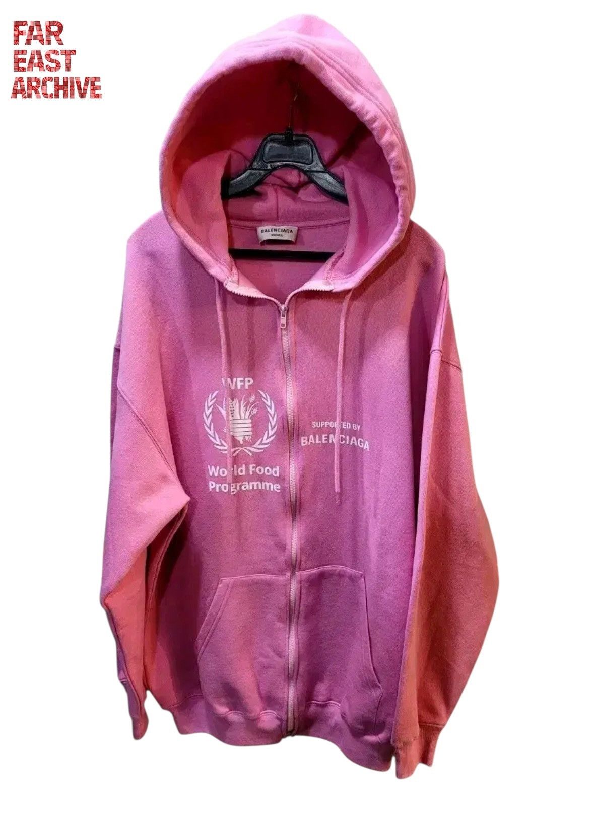 トップス BALENCIAGA WFP HOODIE Balenciaga Wfp Printed Hoodie - Grey | Editorialist