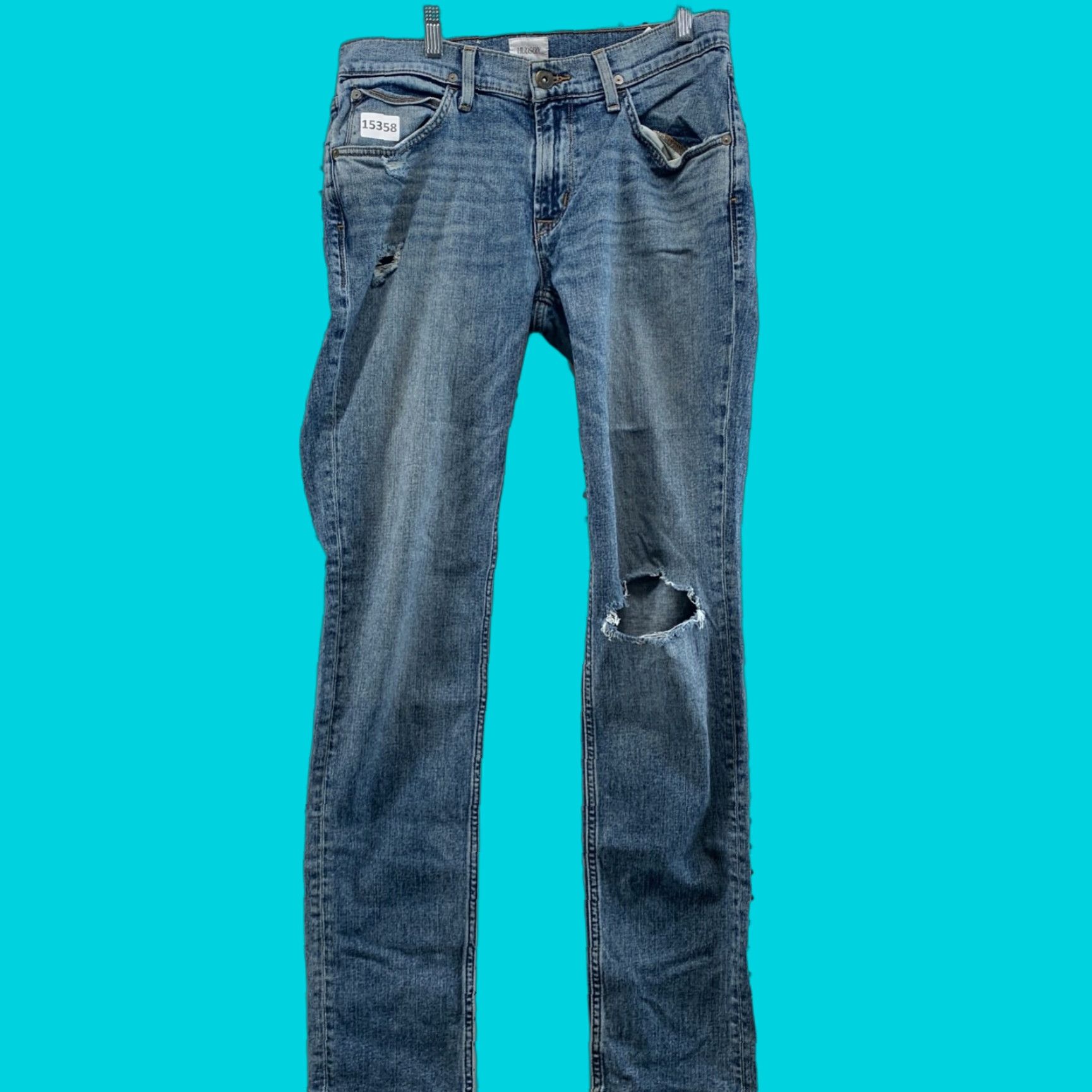 Hudson Hudson Jeans Blake Slim Straight Blue Pants 31 x 31 Mens Size US 31 - 1 Thumbnail