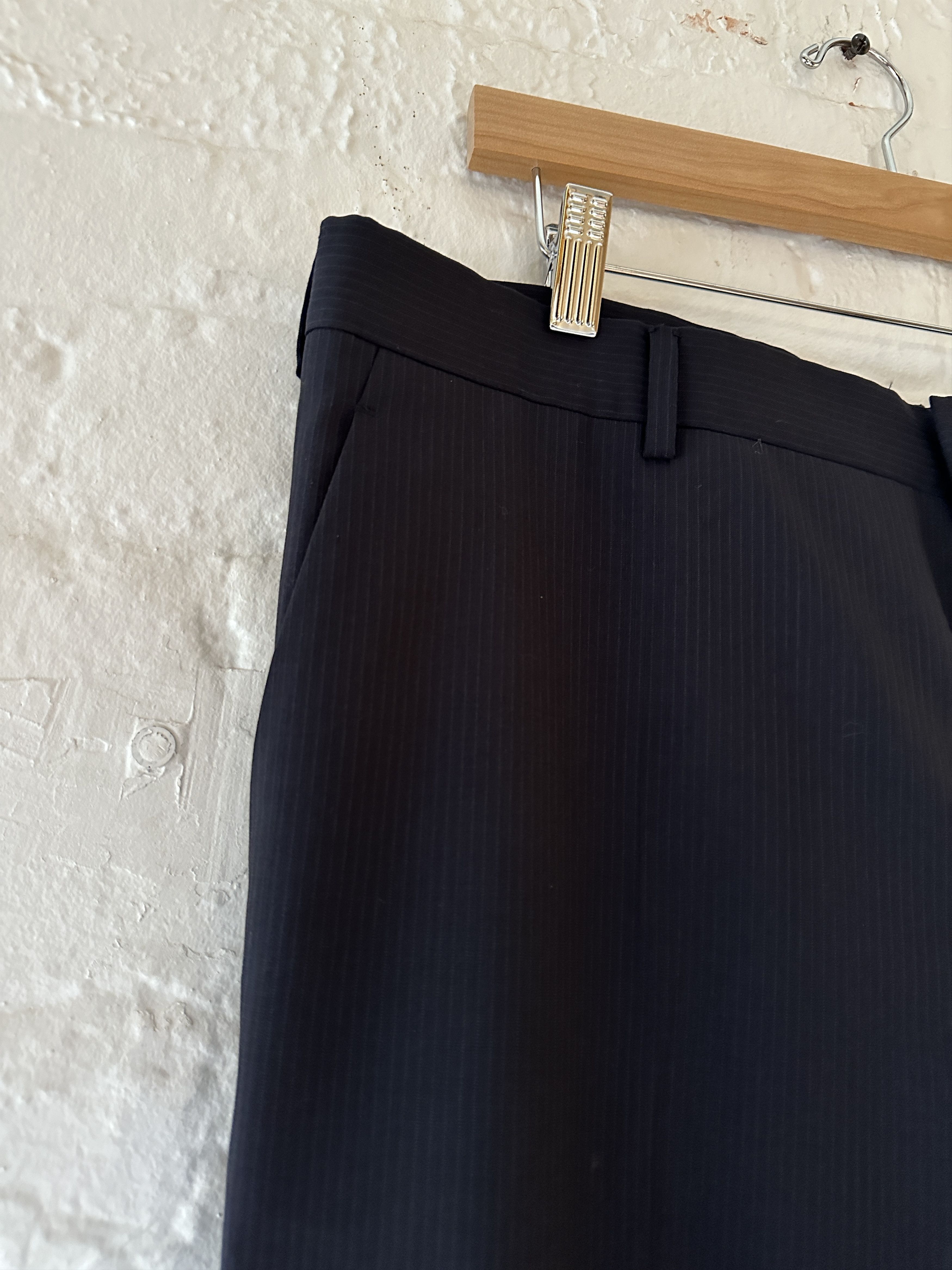 Prada Prada Pinstriped Wool Trousers Size US 34 / EU 50 - 2 Thumbnail
