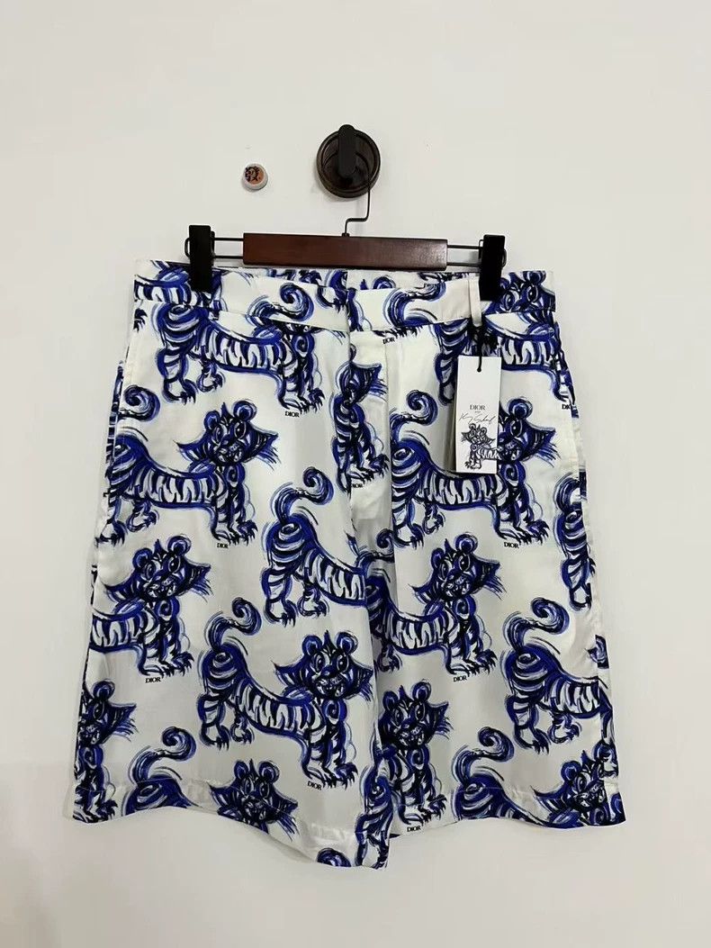 Dior dior tiger logo printed shorts-dmc Size US 31 - 1 Thumbnail