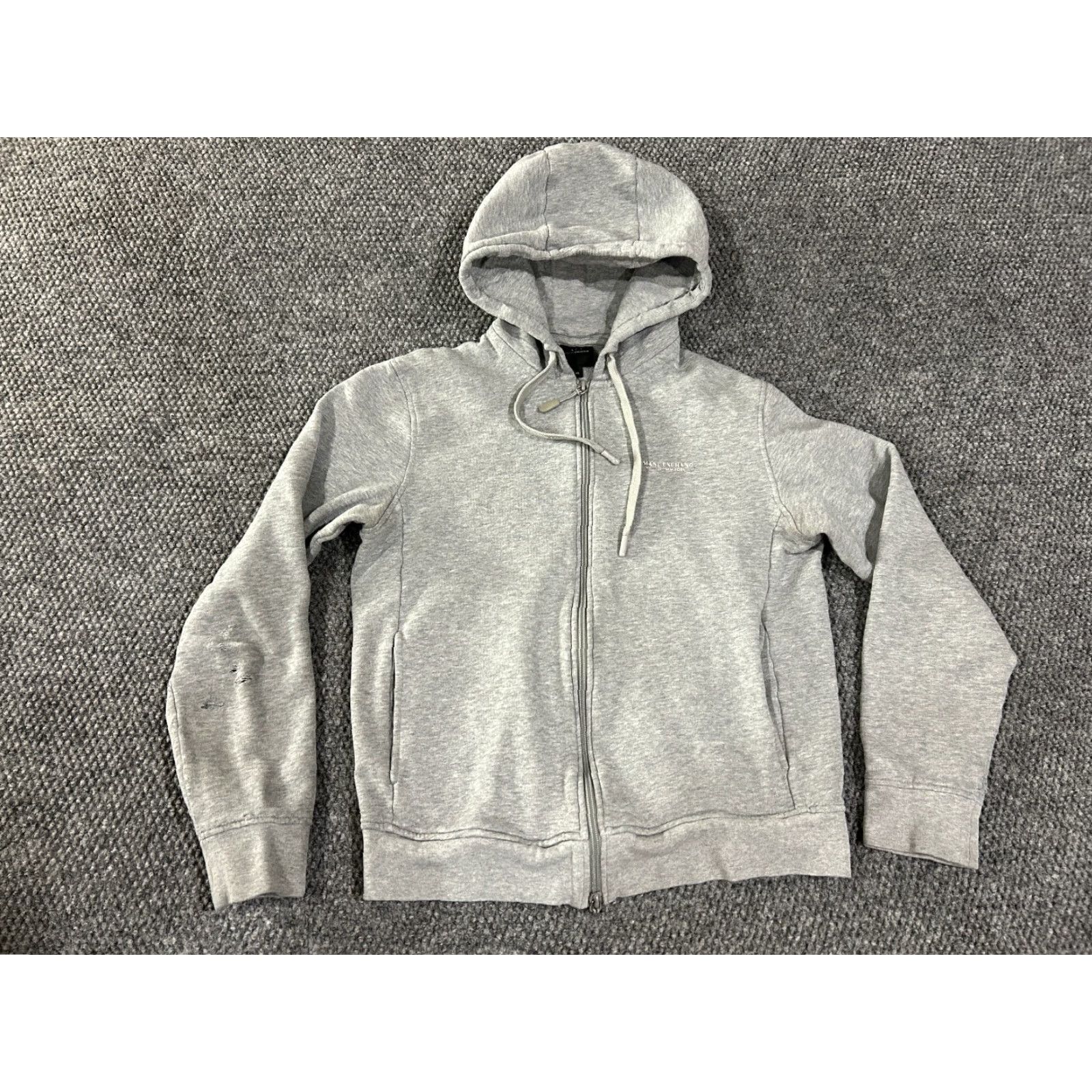 Armani Exchange Armani Exchange Full Zip Hoodie Womens XS Gray Logo Casual Sweatshirt Size XS / US 0-2 / IT 36-38 - 2 Thumbnail