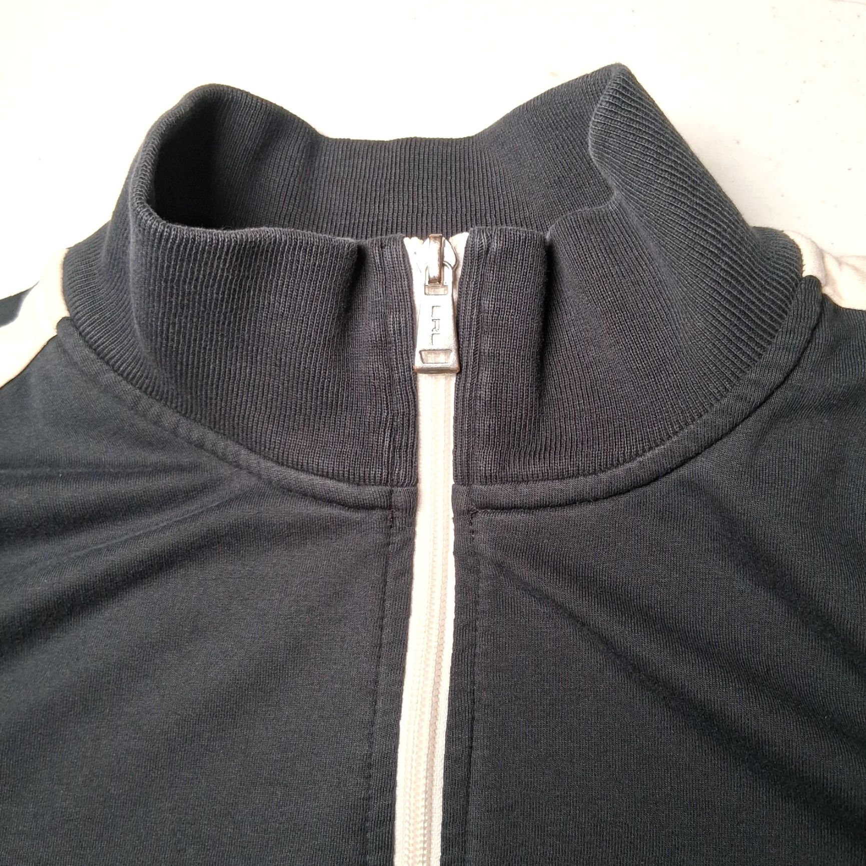 Ralph Lauren Ralph Lauren LRL Active Sweatshirt Jacket Women XL Black White Stripe Athleisure Size XL / US 12-14 / IT 48-50 - 6 Thumbnail