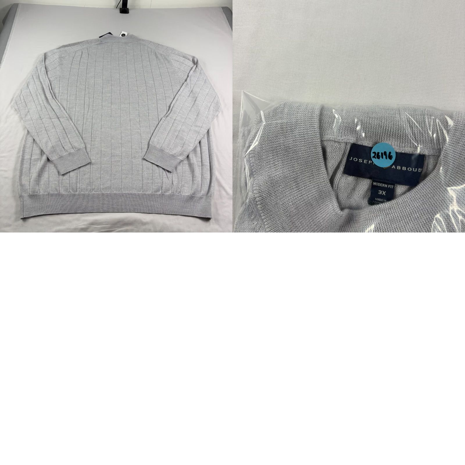 Joseph Abboud Joseph Abboud Sweater Mens 3XL Gray Pullover Stretch NEW Size US XXL / EU 58 / 5 - 8 Thumbnail