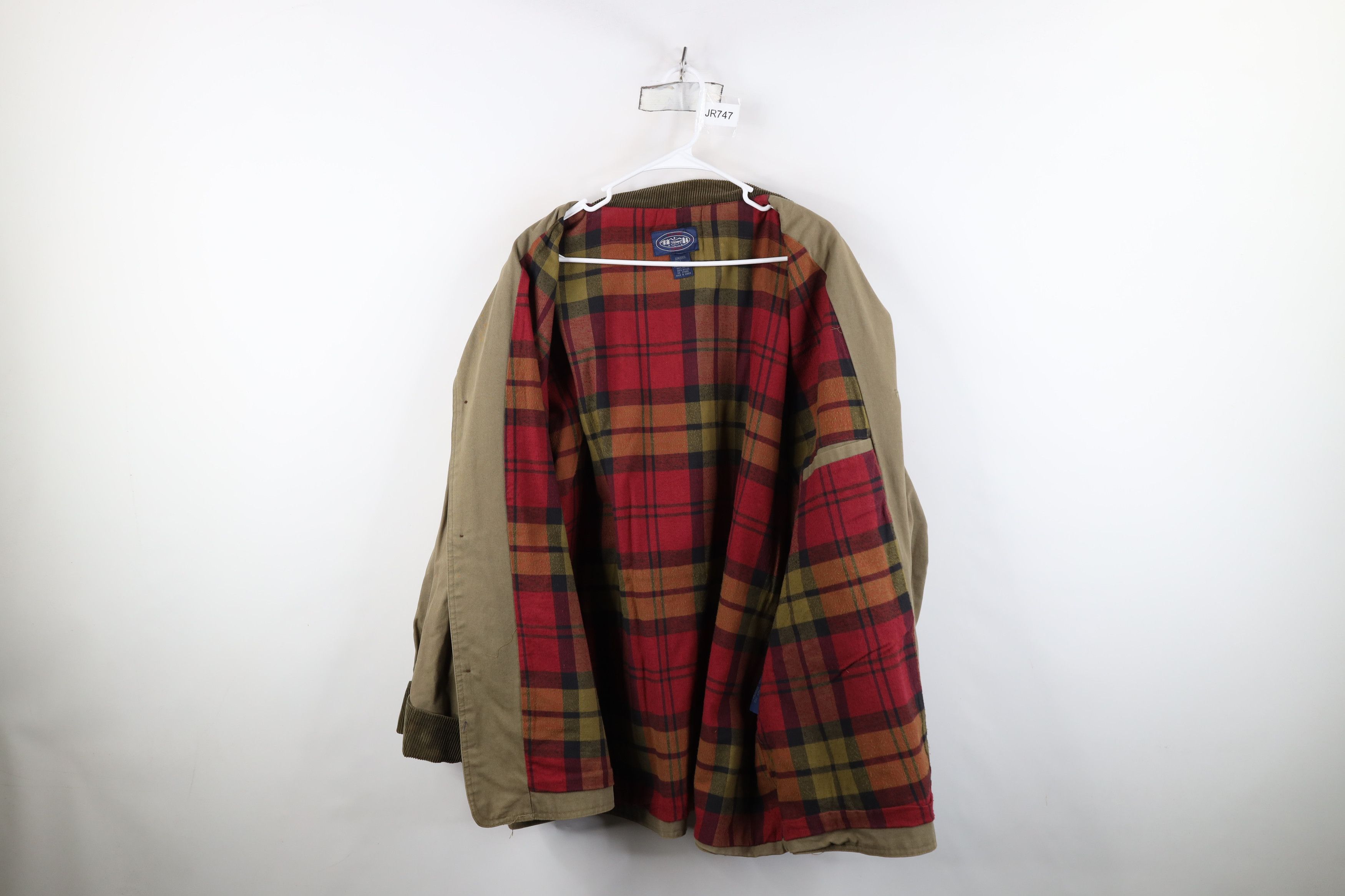 Vintage Vintage 90s Streetwear Lined Canvas Chore Barn Jacket Green Size US XL / EU 56 / 4 - 11 Thumbnail