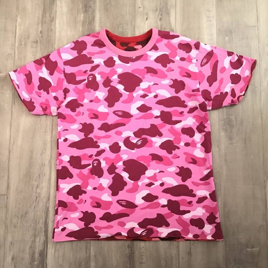 Bape 🔥Reversible🔥 BAPE Pink camo × pharrell camo T-shirt APE NIGO Size US L / EU 52-54 / 3 - 2 Thumbnail