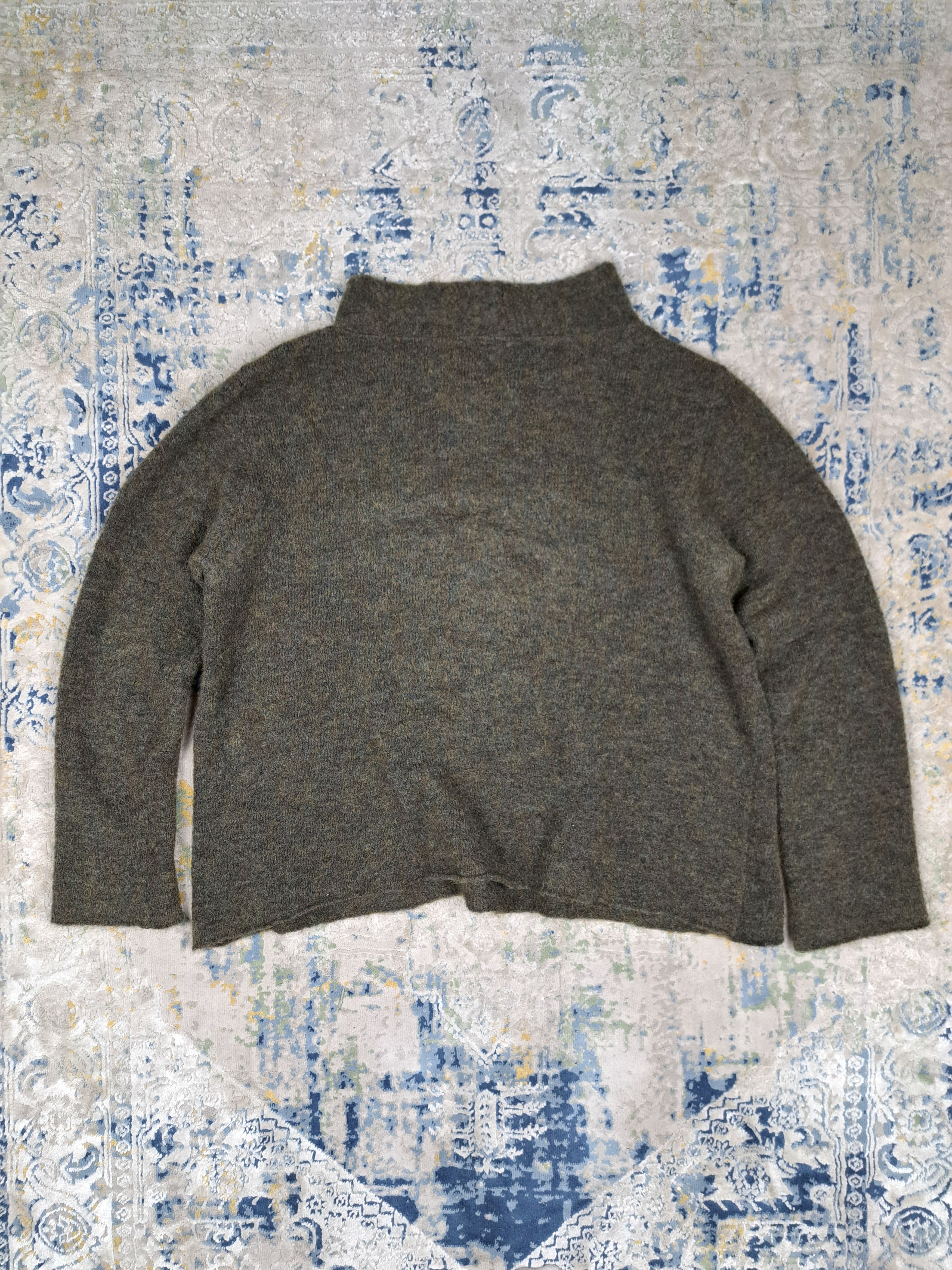 Japanese Brand Mock Neck Mohair & Merino Knit Sweater Like Acne Studios Size S / US 4 / IT 40 - 4 Thumbnail