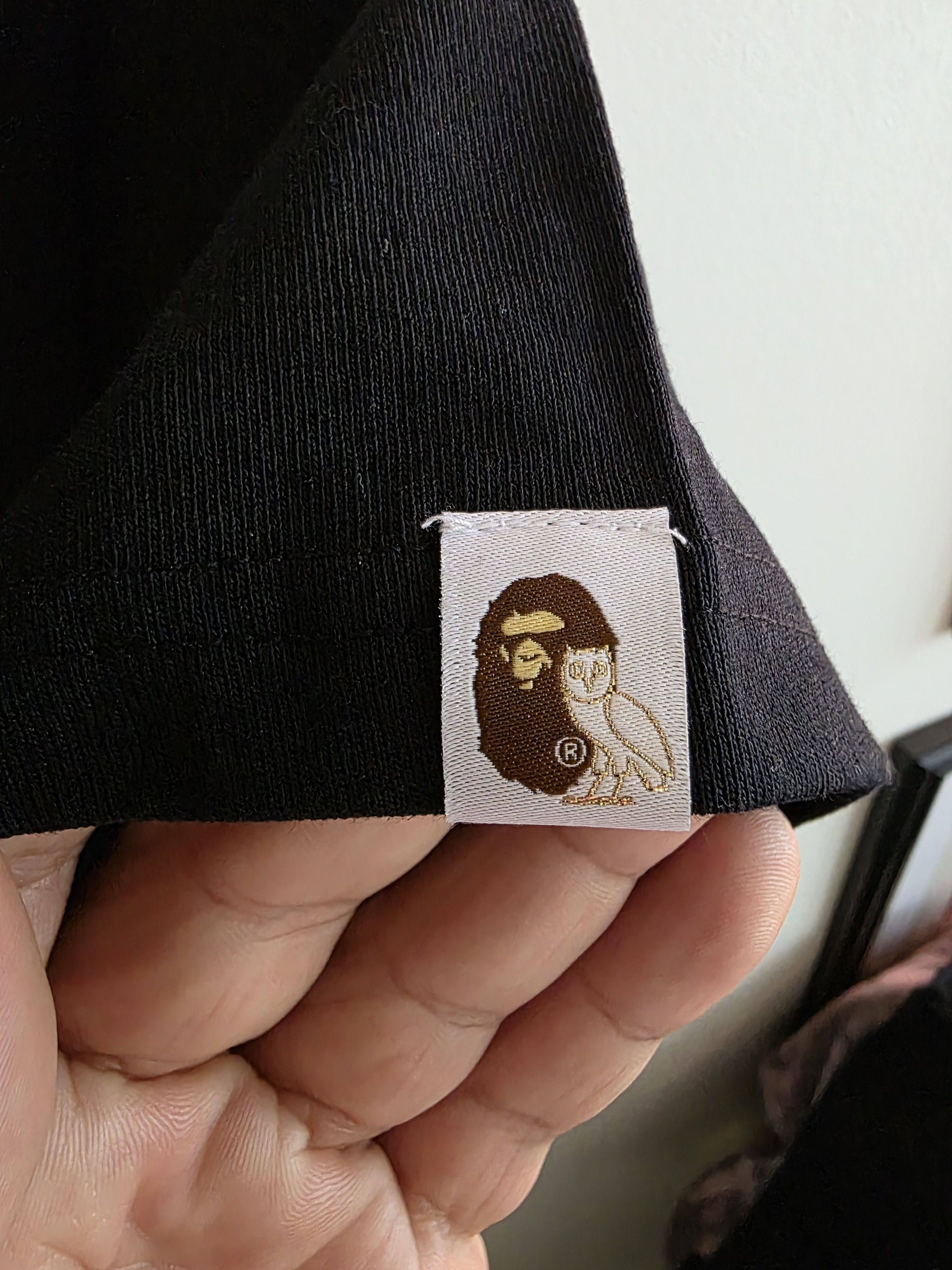 Bape × October's Very Own Bape X OVO Black Tee Size Small Size US S / EU 44-46 / 1 - 4 Thumbnail