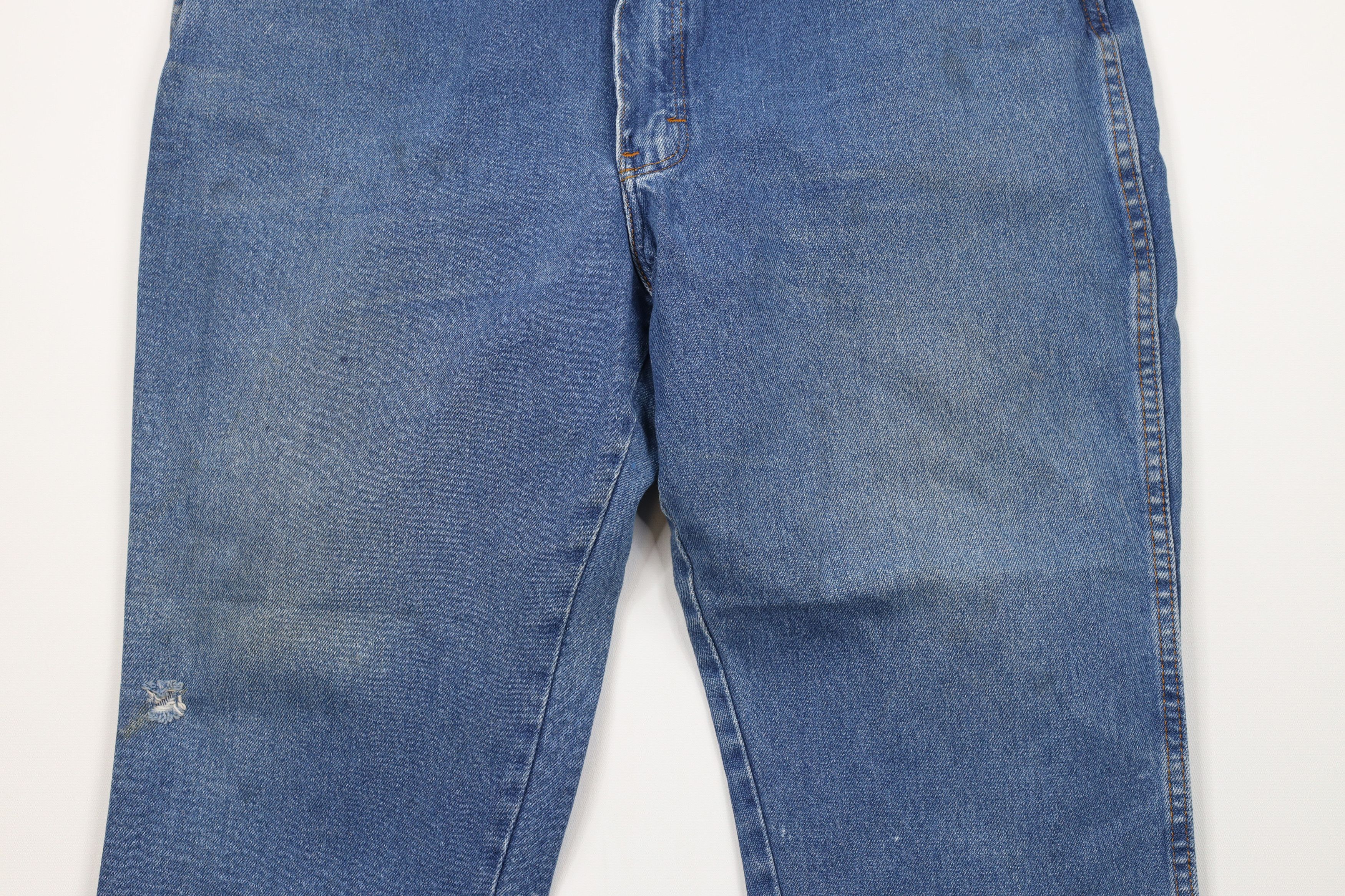 Dickies × Vintage Vintage 70s Dickies Branders Flared Bootcut Denim Jeans USA Size US 36 / EU 52 - 3 Thumbnail