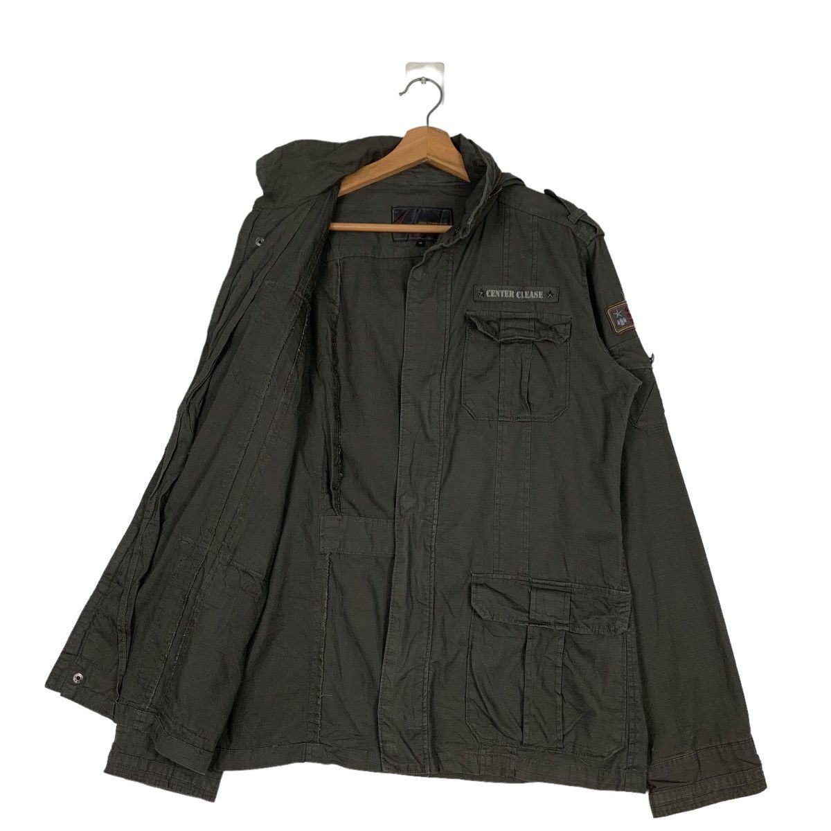 Japanese Brand CENTER CLEASE Combat Tactical Hooded Jacket #0487-C22 Size US M / EU 48-50 / 2 - 7 Thumbnail
