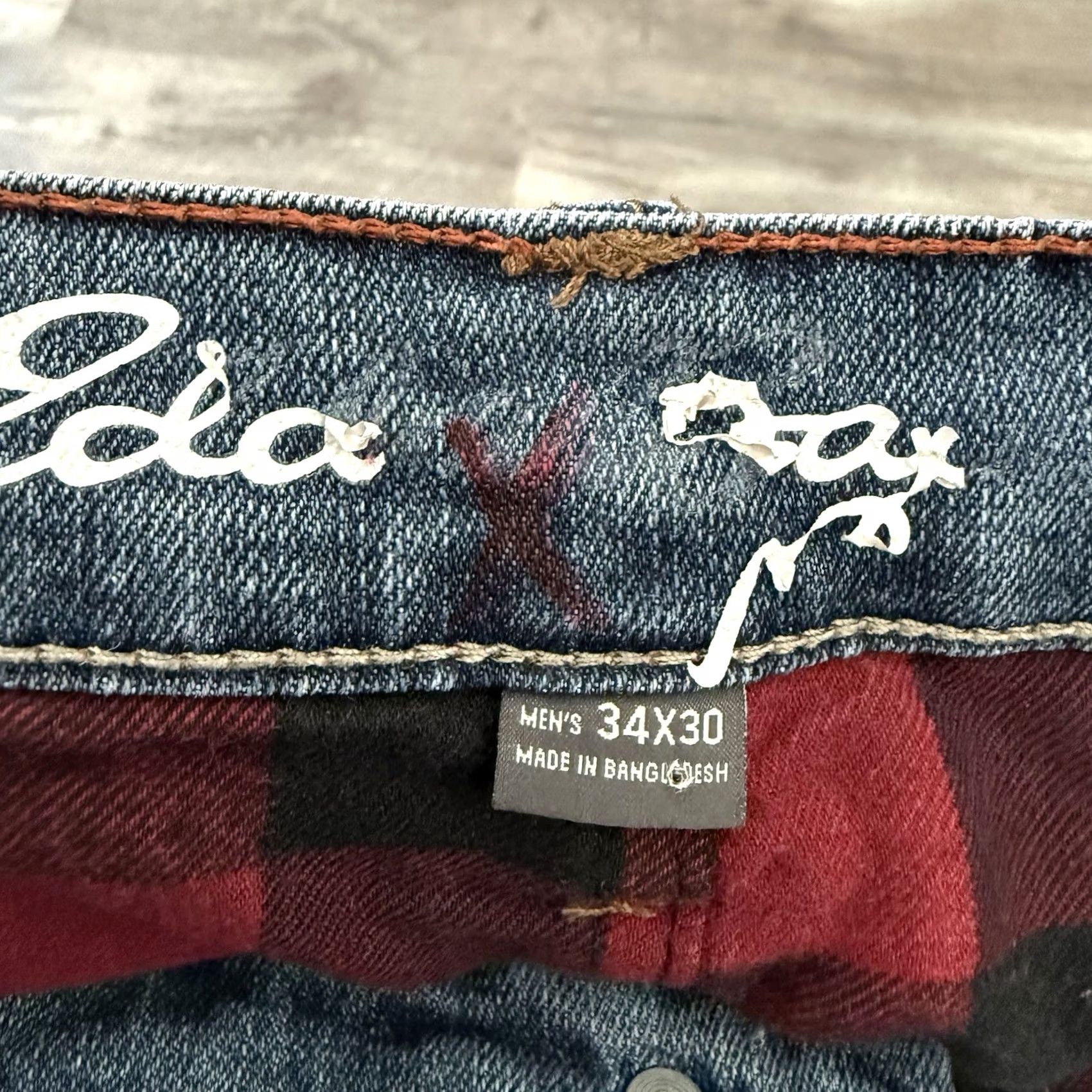 Eddie Bauer Eddie Bauer Jeans Mens 34x30 Blue Denim Straight Leg 5-Pocket Zip Regular Waist Flannel Lined Workwear Size US 34 / EU 50 - 4 Thumbnail