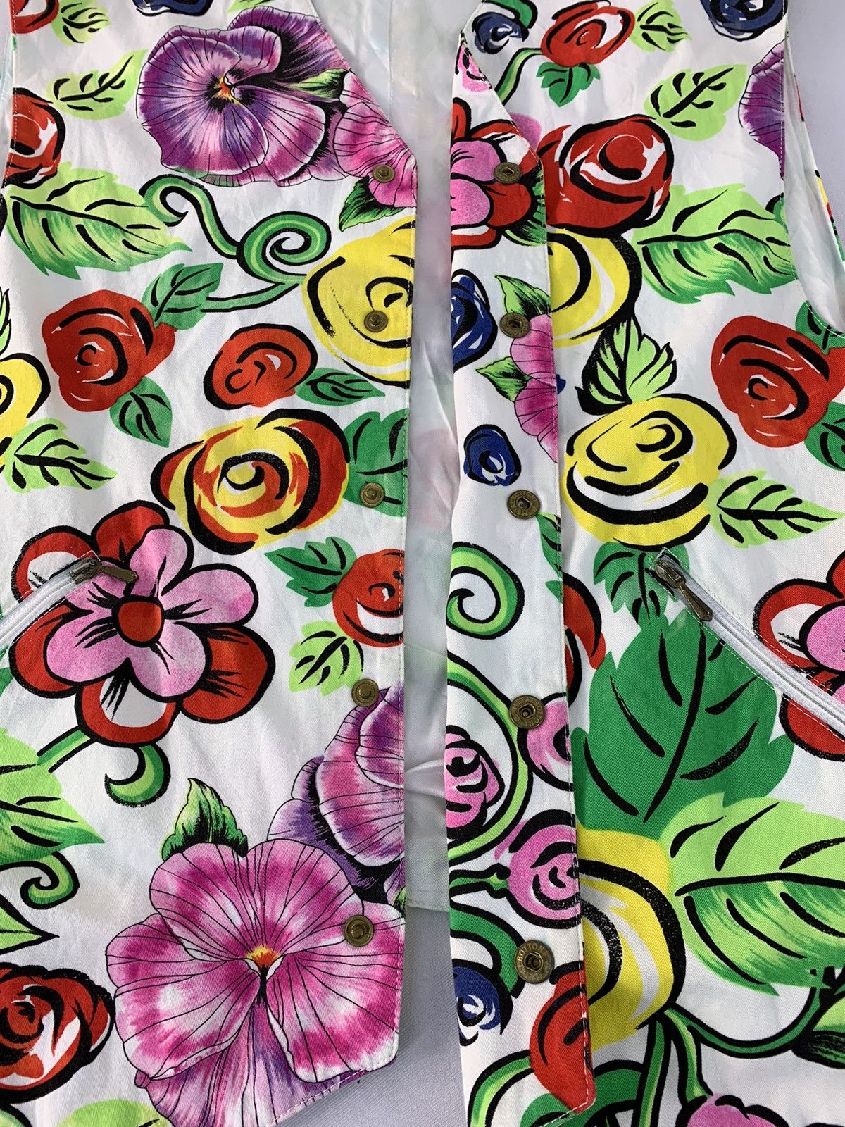Versace Versus Gianni Versace Floral Over Art Vest Unisex Size S / US 4 / IT 40 - 4 Thumbnail