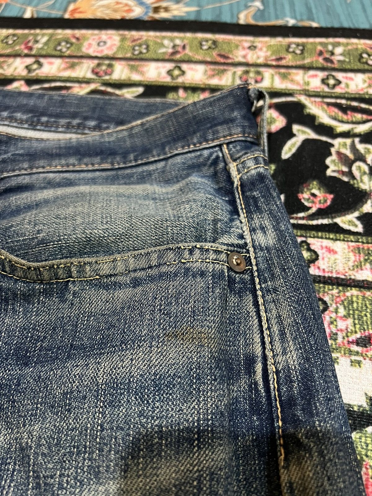 If Six Was Nine × Seditionaries 💥BAGGY💥VINTAGE 90’s ACOUSTIC DISTRESSED SELVEDGE JEANS Size US 34 / EU 50 - 13 Thumbnail