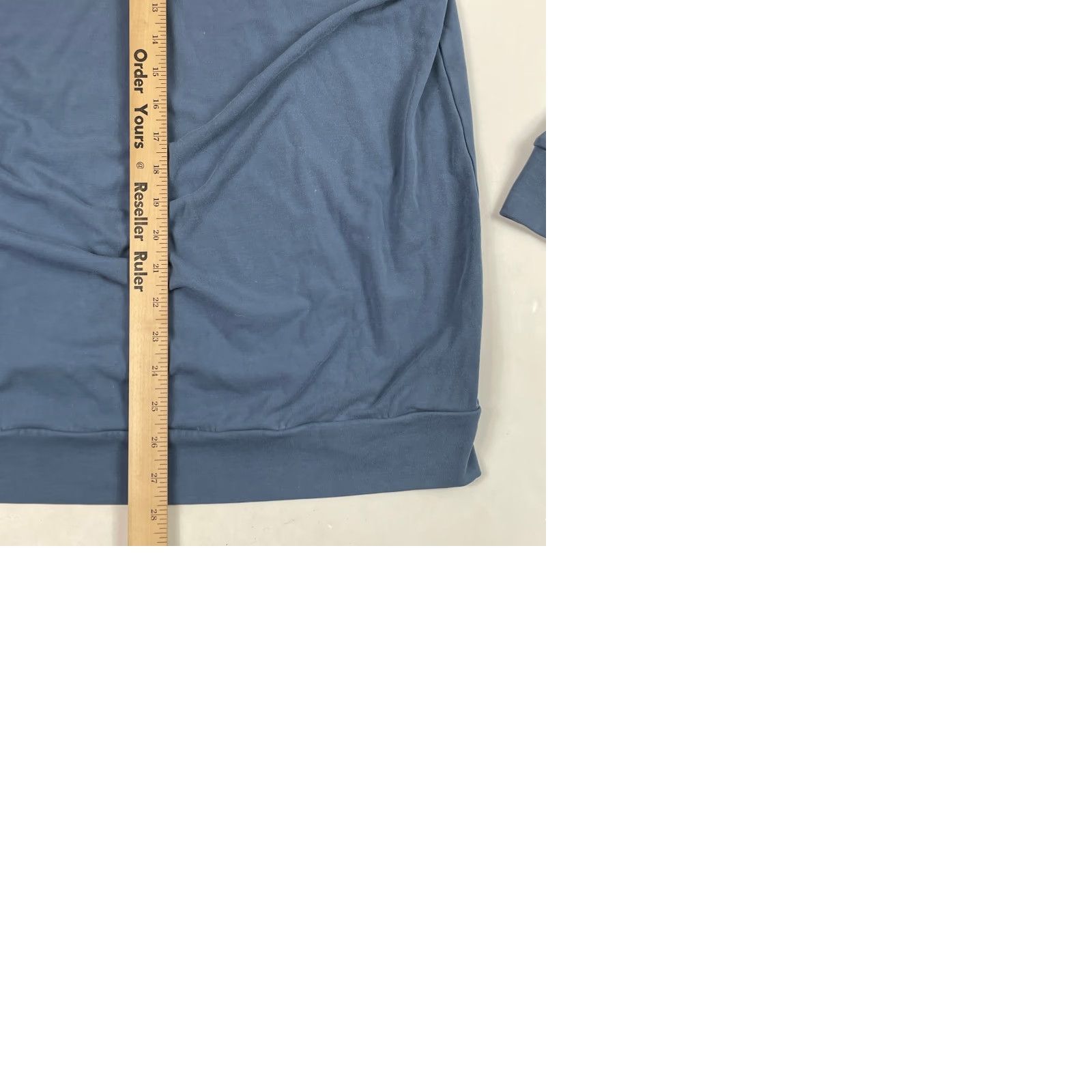 Vintage Cozy Earth Hoodie Mens Large Blue Bamboo Long Sleeve Pullover Stretch Lounge Gym Size US L / EU 52-54 / 3 - 9 Thumbnail