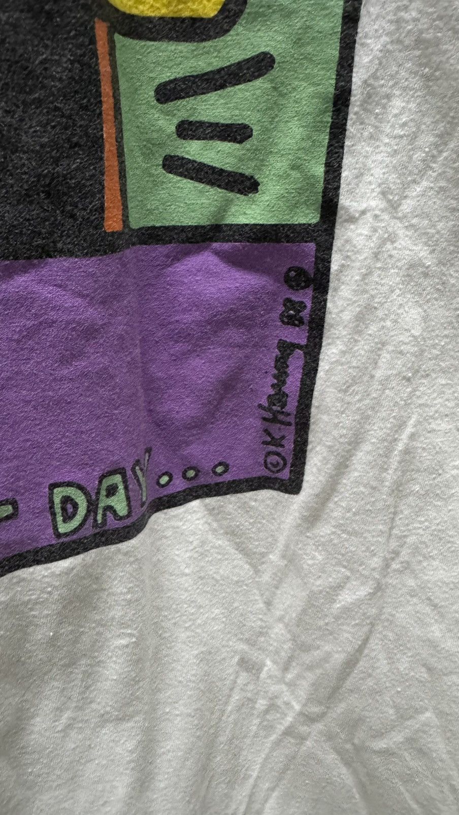 Keith Haring × Vintage Vintage LS Keith Haring 88 Size US XL / EU 56 / 4 - 3 Thumbnail