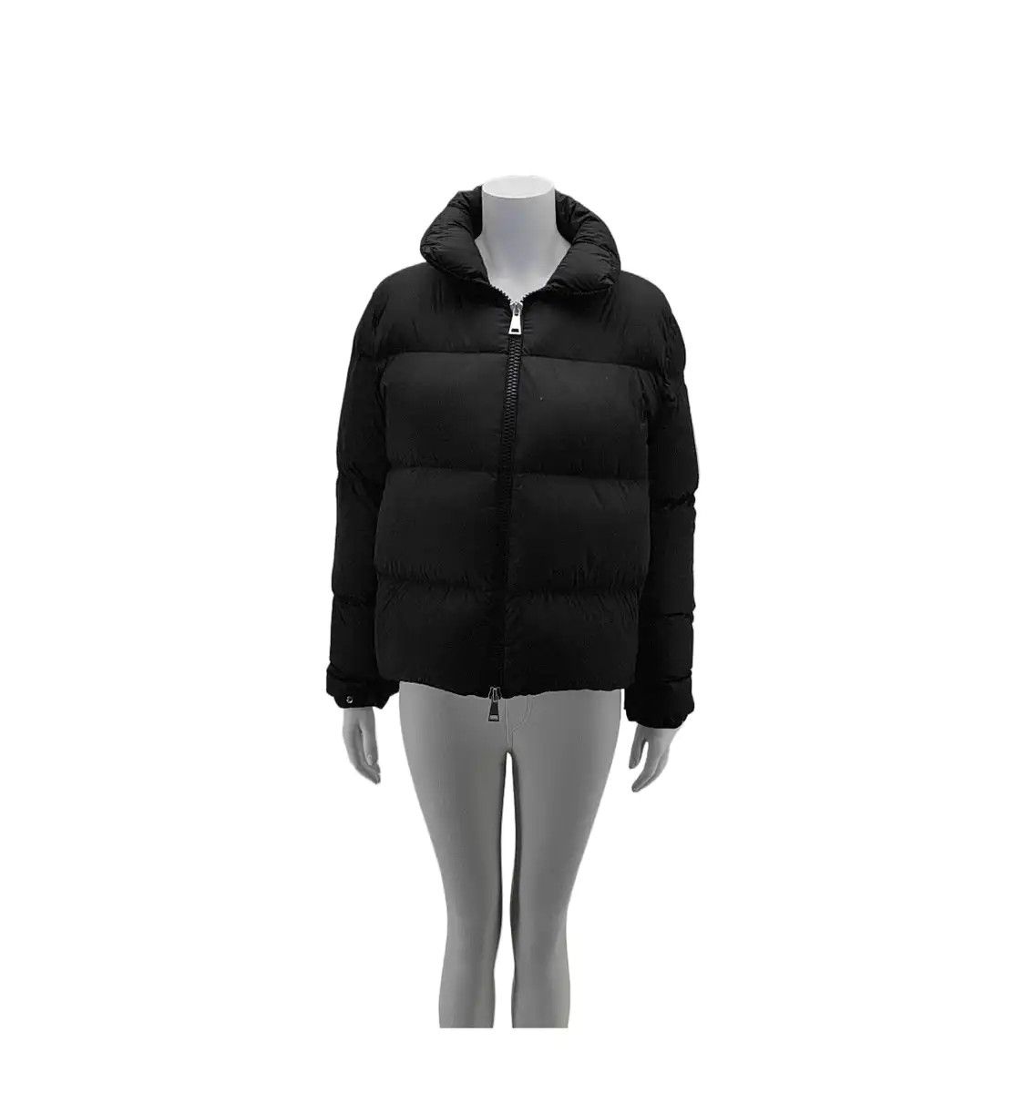 Moncler S Size Black Polyester Women's Short Down Jacket, Women's