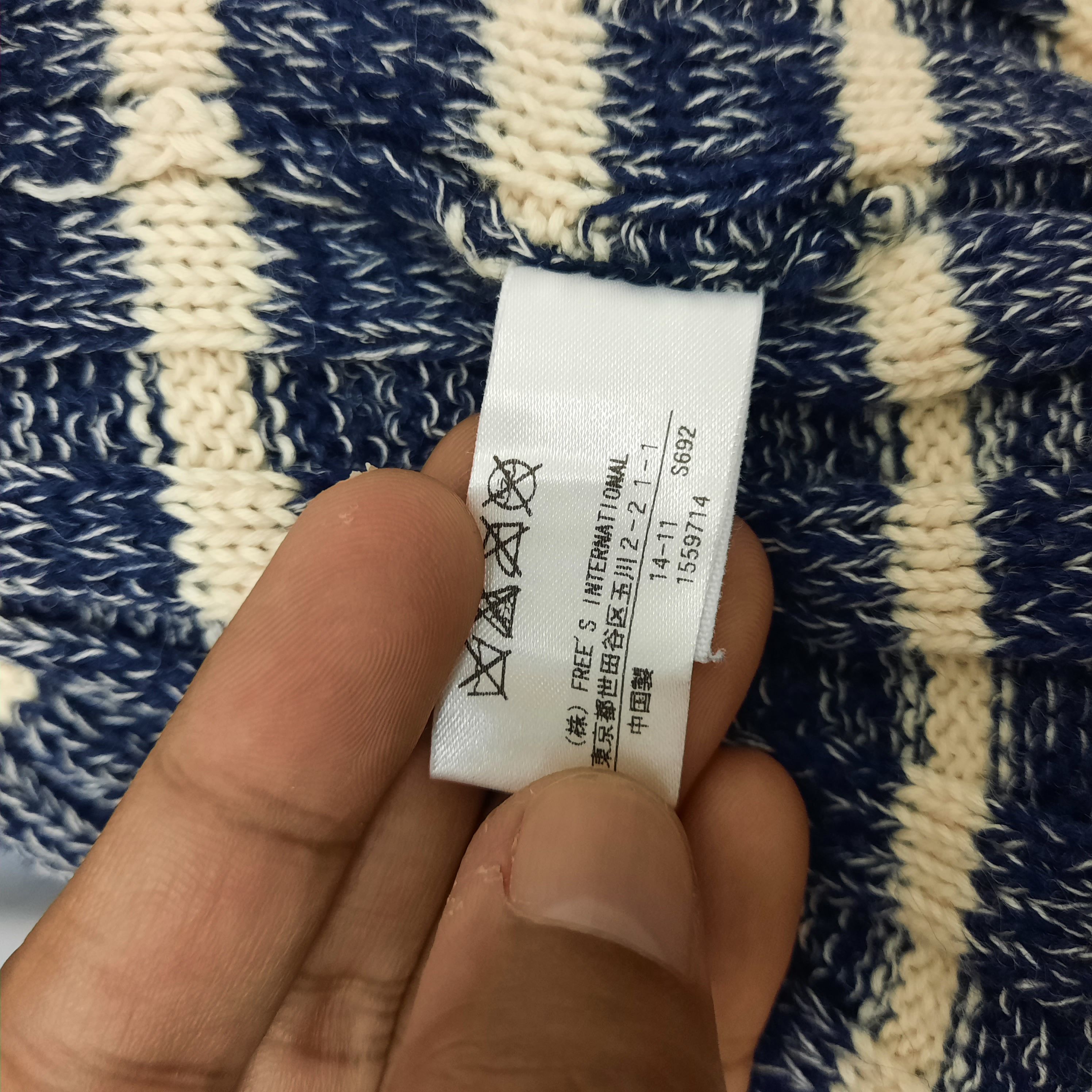 Tornado Mart 💥 Japanese brand free's mart stripes beanie hat Size ONE SIZE - 5 Thumbnail