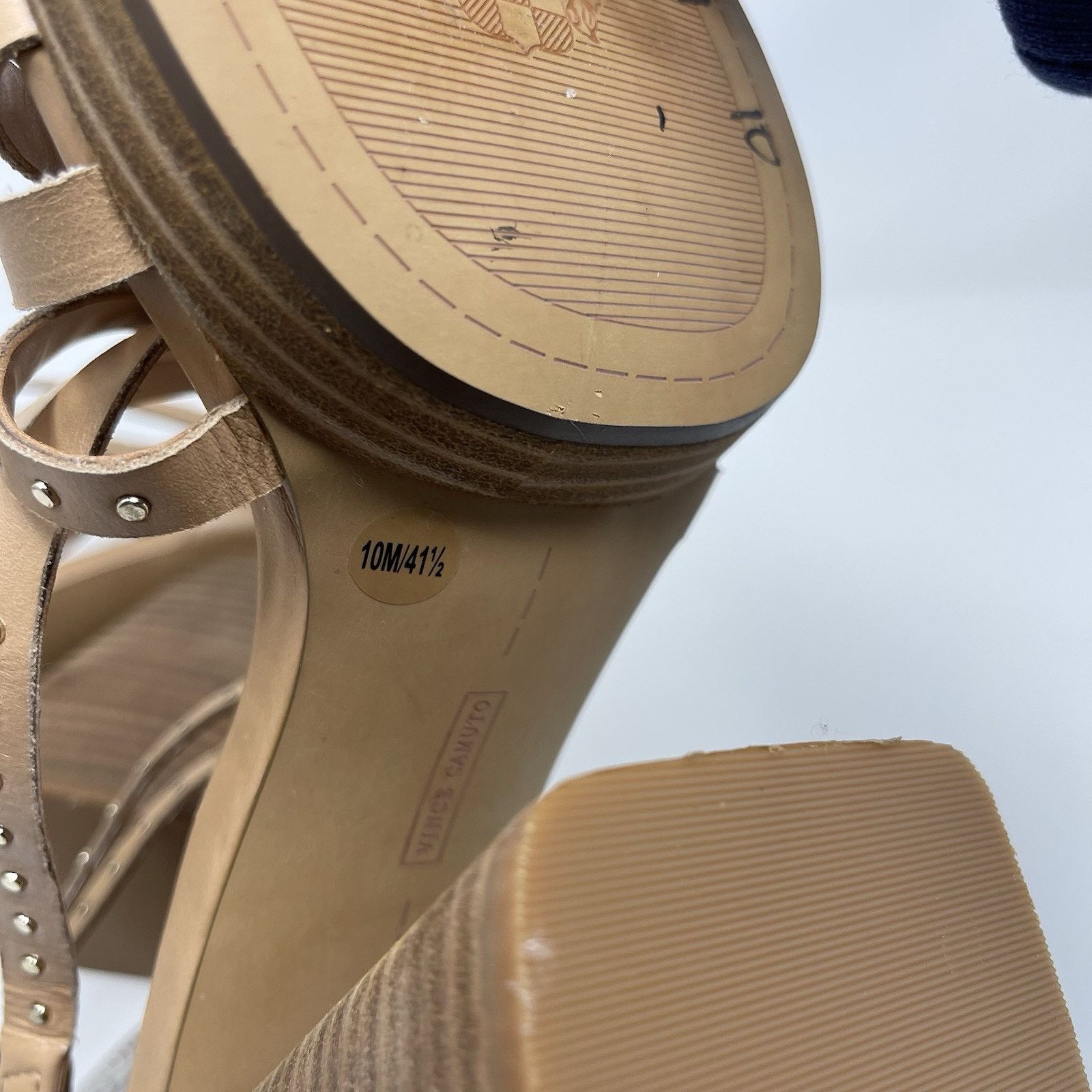 Vince Camuto Vince Camuto Nanthie Sandals Womens Size 10 Tan Heeled Shoes Size US 10 / IT 40 - 9 Thumbnail