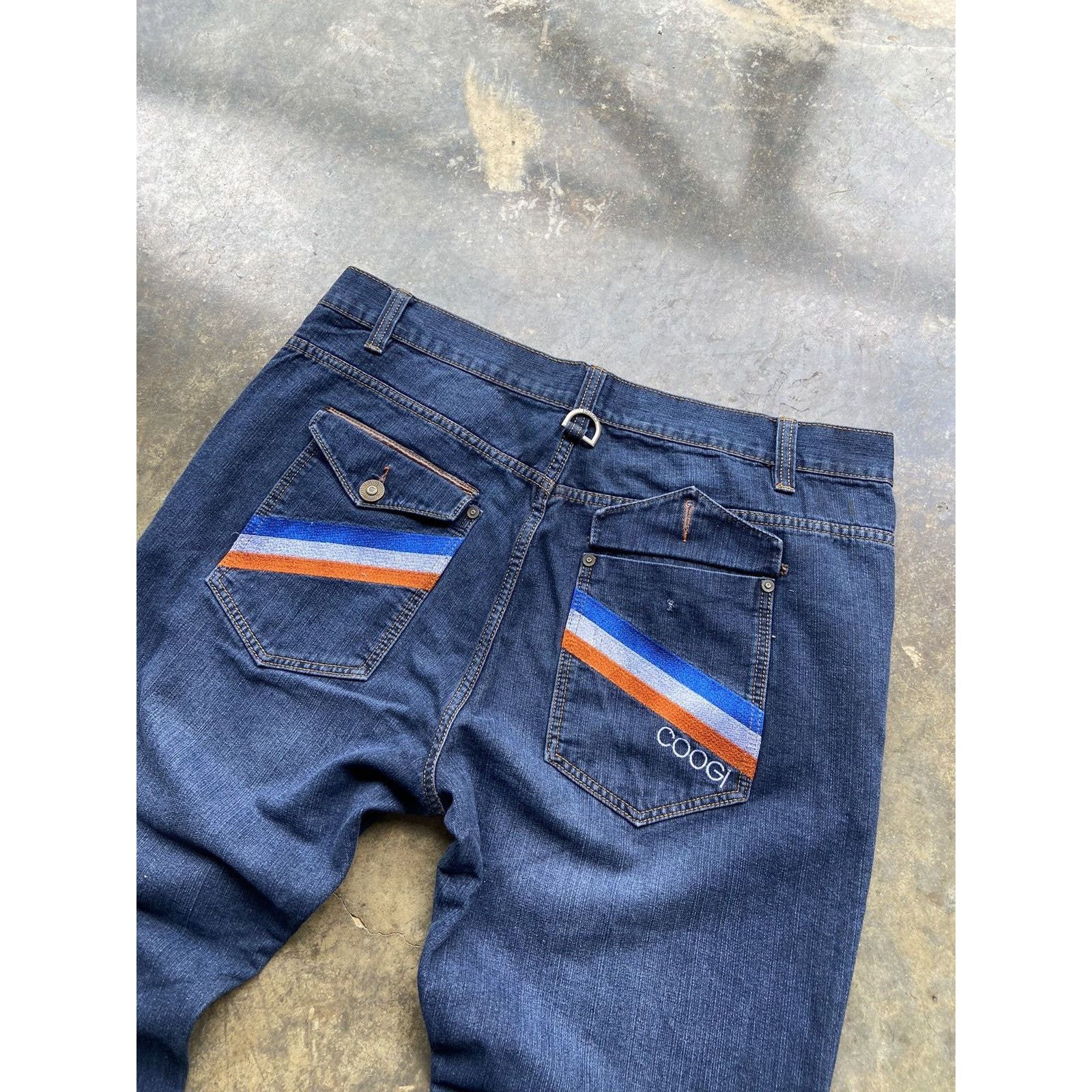 Coogi × Vintage Crazy Vintage Baggy Y2K Coogi Embroidered Blue Jeans 42x34 Size US 42 / EU 58 - 2 Thumbnail
