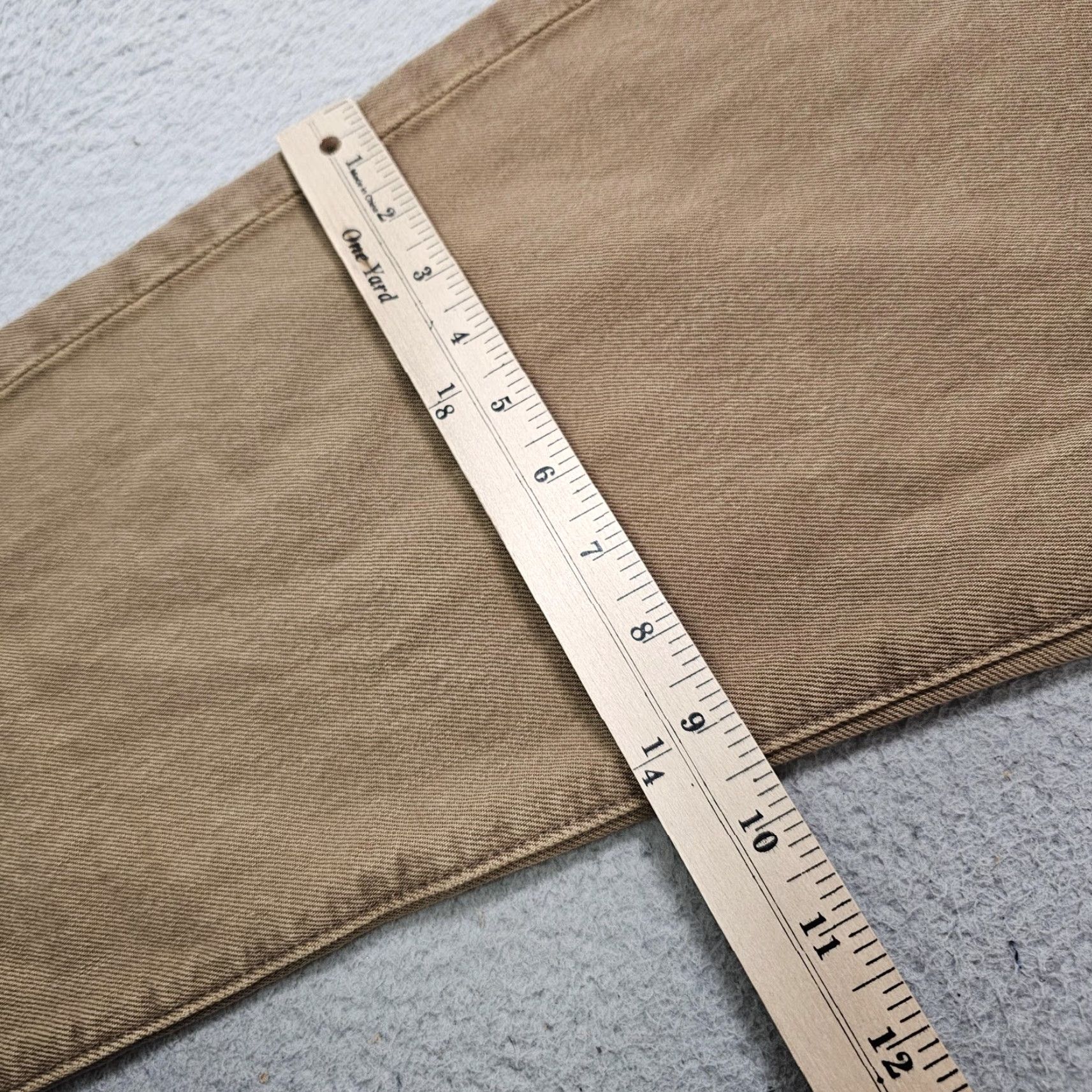 Abercrombie & Fitch VINTAGE Abercrombie & Fitch 90s Loose Jeans Mens 29x30 (Tag 29x32) Beige Straight Denim 5-Pocket Mens Size US 29 - 5 Thumbnail