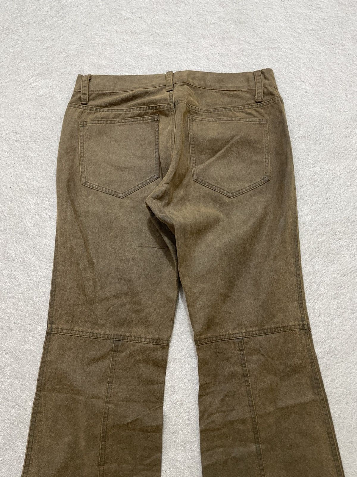 Le Grande Bleu (L.G.B.) 2000s Kapital Suede Panel Pants Flared Ifsix Undercover Y2K Size US 30 / EU 46 - 9 Thumbnail