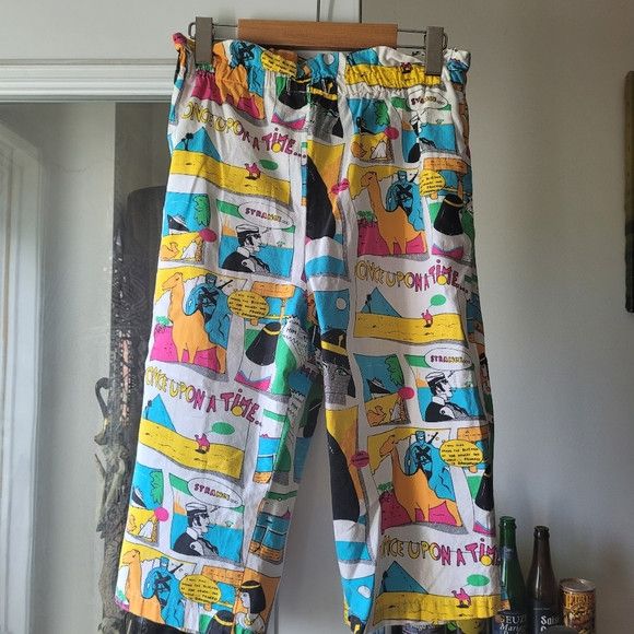 Vintage Vintage Brobell Egyptian Cairo cartoon capri pants Size 32" / US 10 / IT 46 - 4 Thumbnail