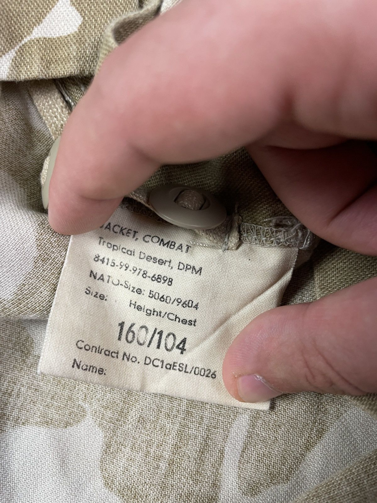 Vintage NATO Jacket Combat Tropical Desert DPM Shirt Size US S / EU 44-46 / 1 - 7 Thumbnail