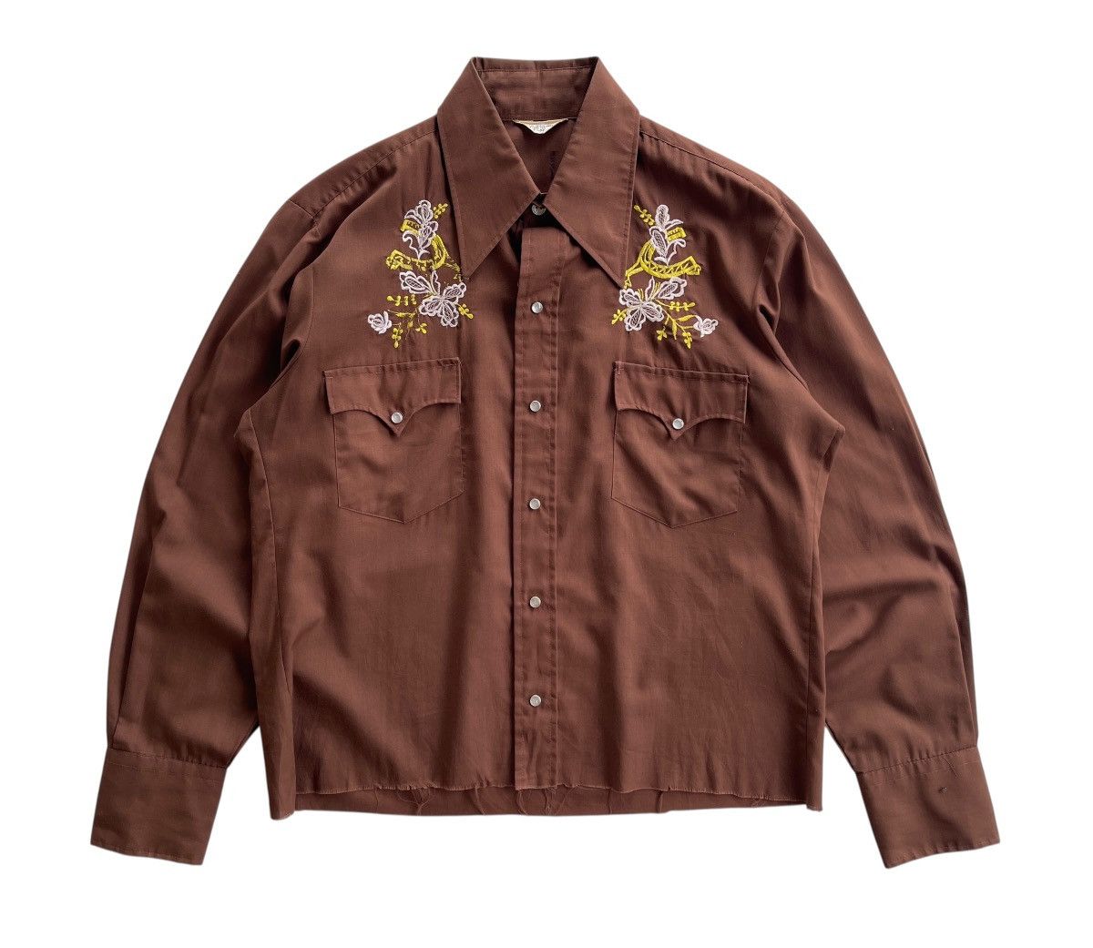 Cowboy Equipment Vintage 60s Western Cowboy Cut Off Shirt Size L / US 10 / IT 46 - 2 Thumbnail