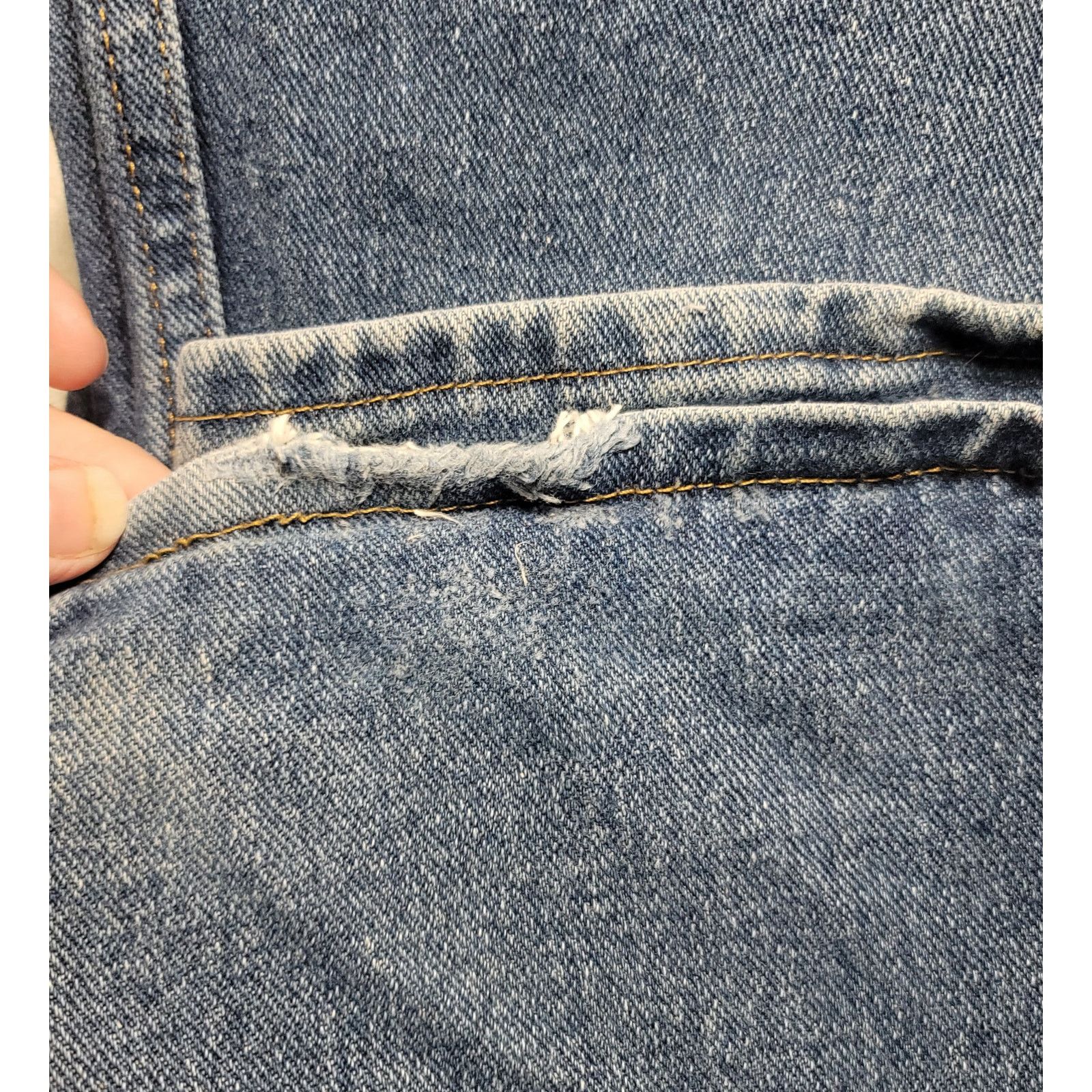 Wrangler Wrangler Blue Denim Jeans 32 X 34 5 Pocket Straight Leg Size US 32 / EU 48 - 8 Thumbnail