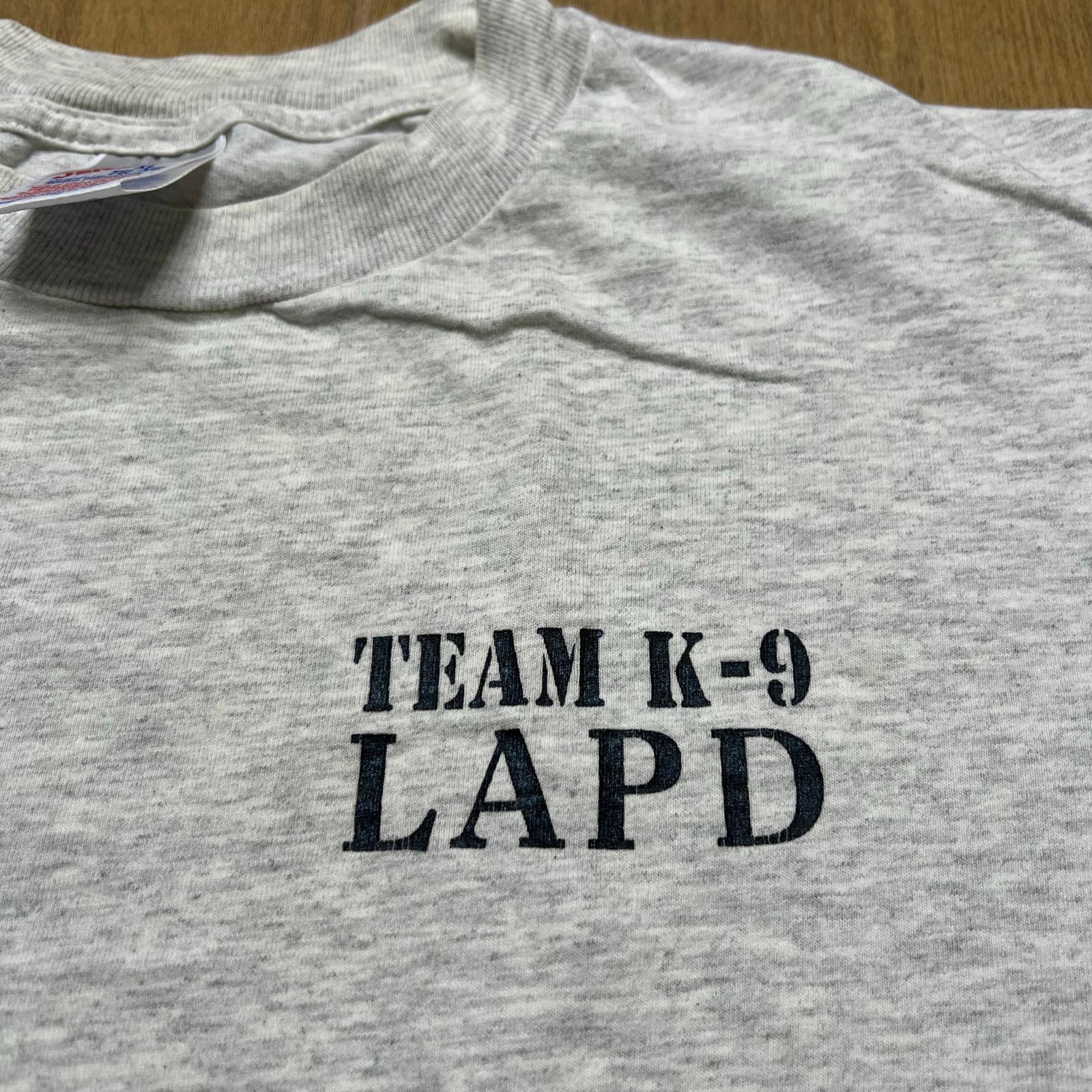 Jerzees Vintage LAPD Team K-9 T-Shirt One Bite and We Gotcha 1995 XL Size US XL / EU 56 / 4 - 2 Thumbnail