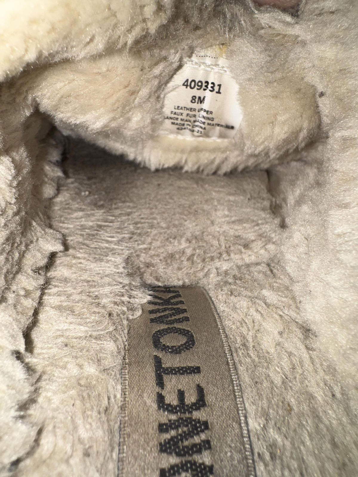 Minnetonka Minnetonka Women's Suede Shearling Lined Slip-On Slippers Size US 8 / IT 38 - 4 Thumbnail