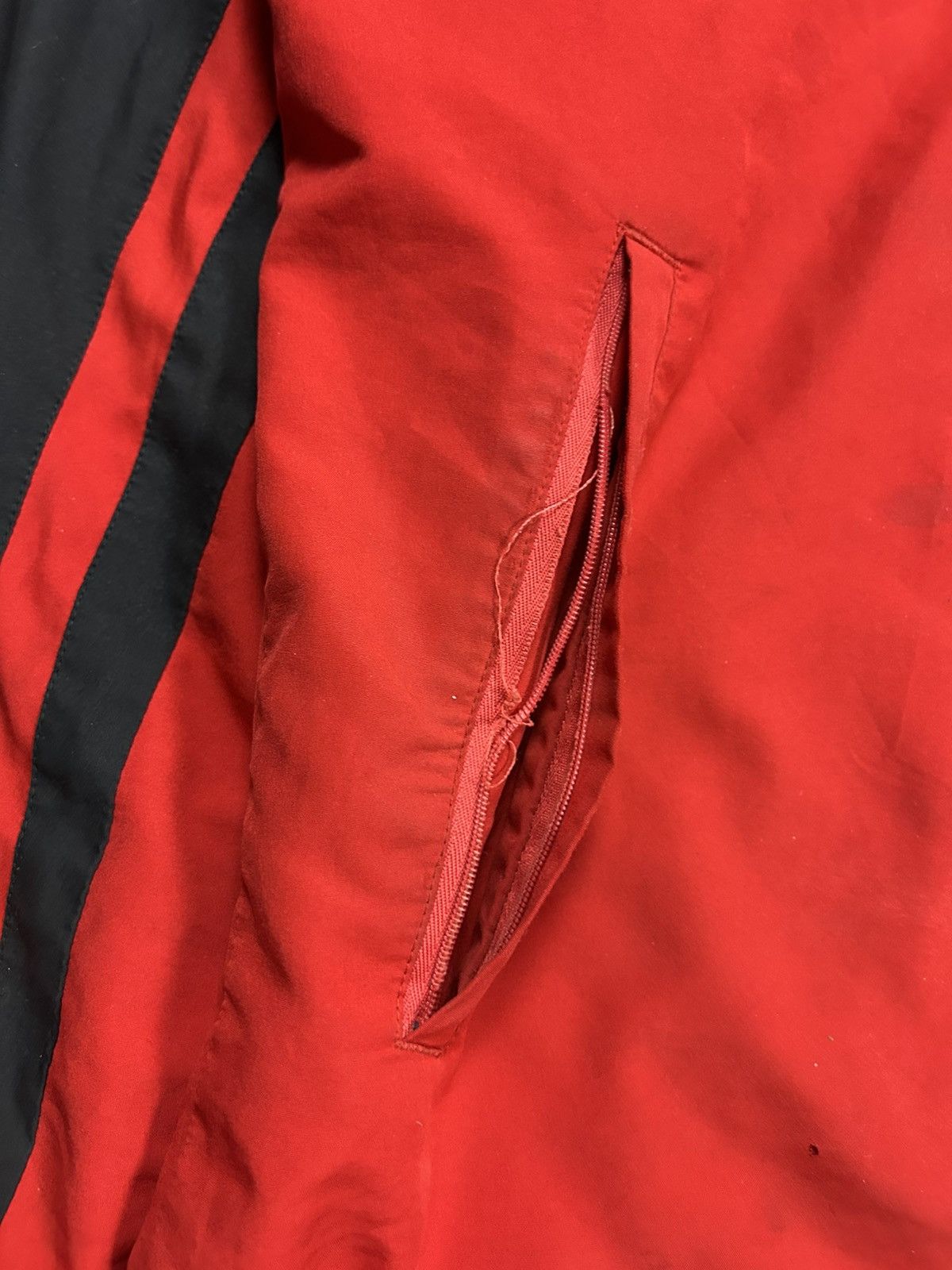 Adidas × Vintage Adidas track suit vintage red black nylon track pants drill Size US S / EU 44-46 / 1 - 5 Thumbnail