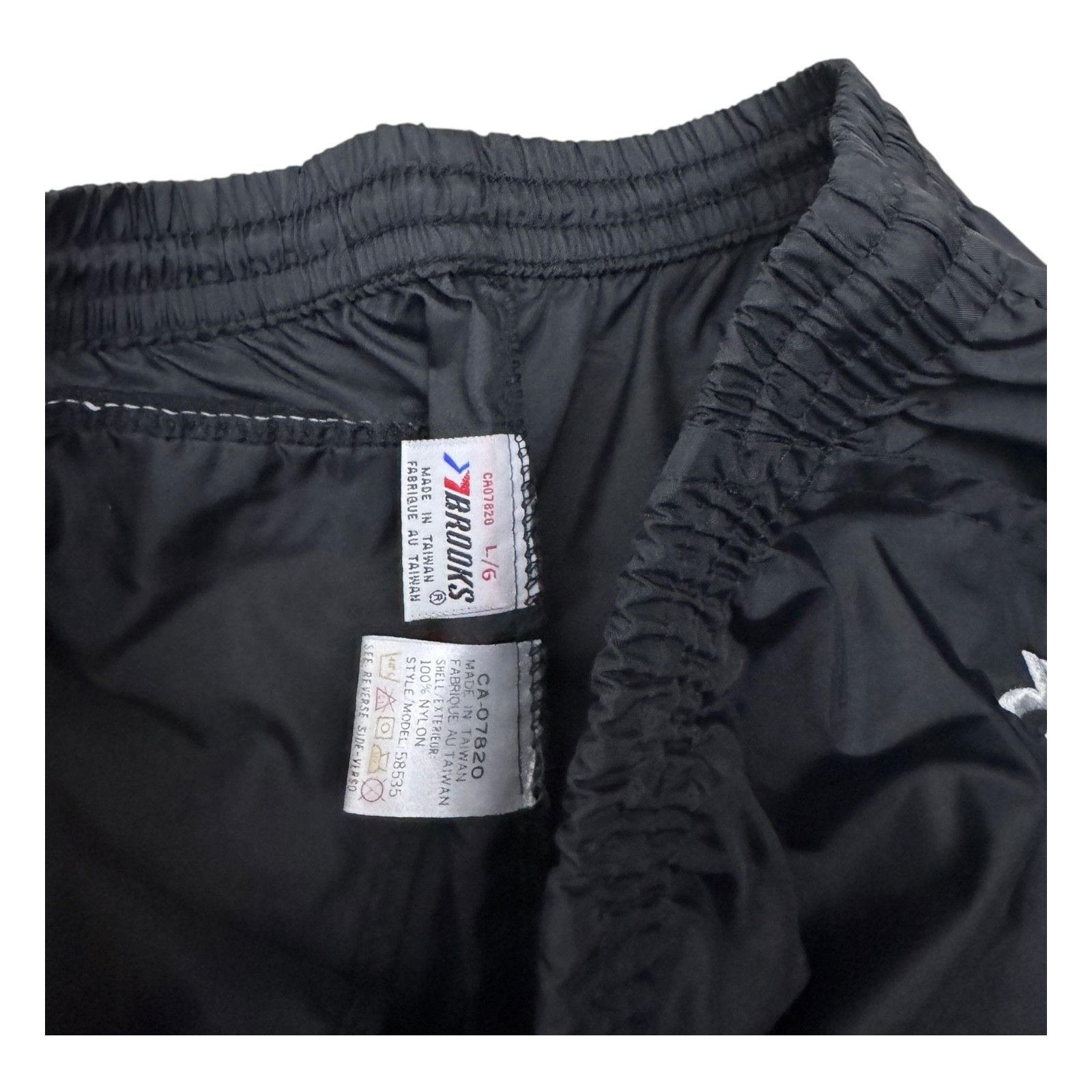 Brooks BROOKS Vintage 90s Black Splash Track Pants Mens Large Size US 34 / EU 50 - 3 Thumbnail