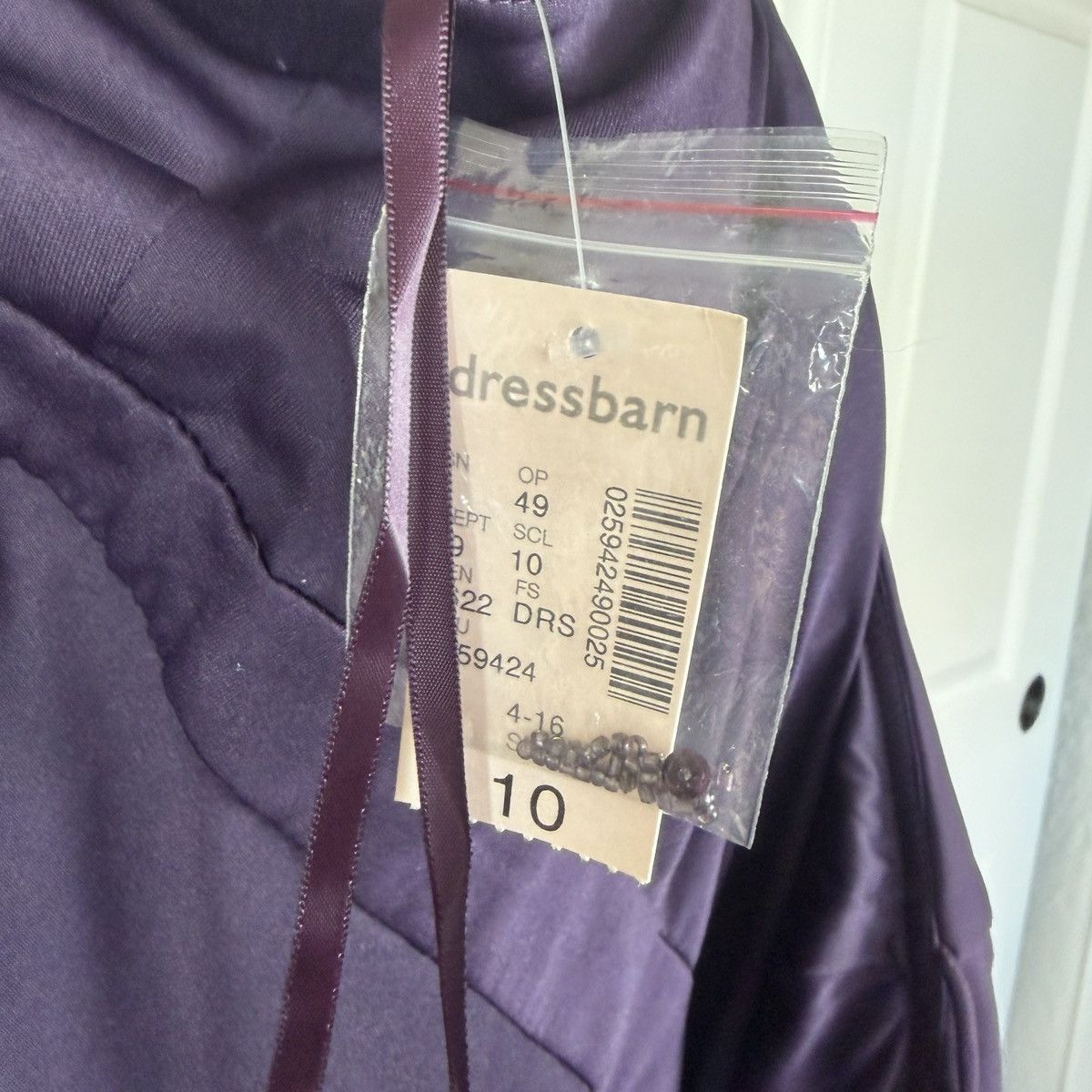 Other Vintage dressbarn purple beaded midi dress Size L / US 10 / IT 46 - 7 Thumbnail