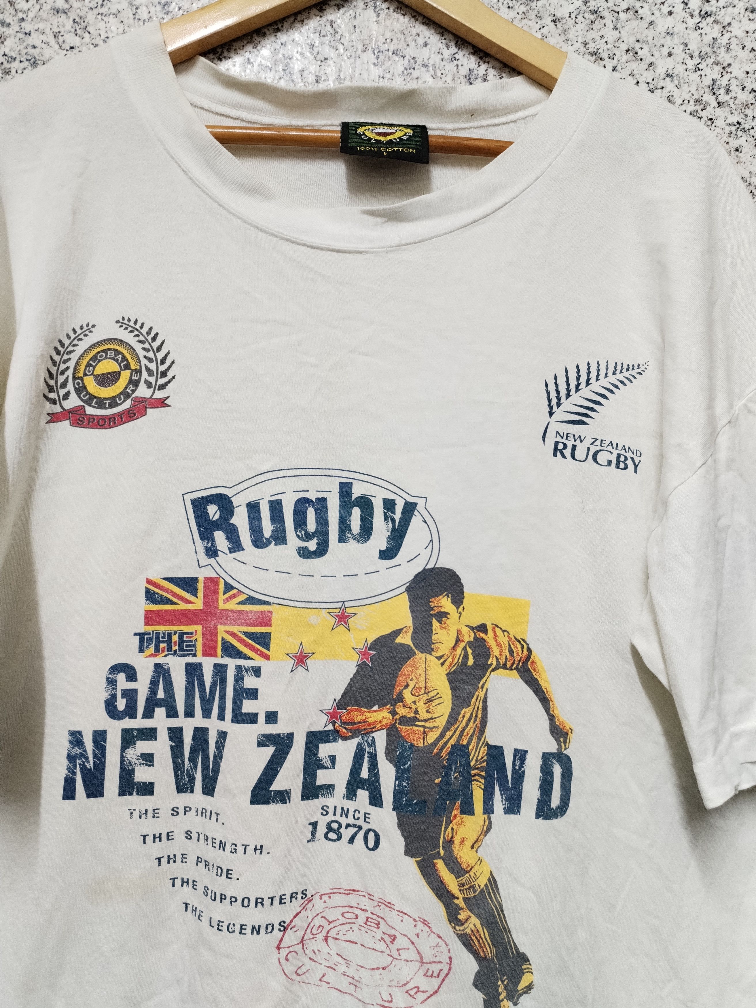 Vintage 1995 VINTAGE TEE RUGBY NEW ZEALAND VERY RARE Size US L / EU 52-54 / 3 - 5 Thumbnail