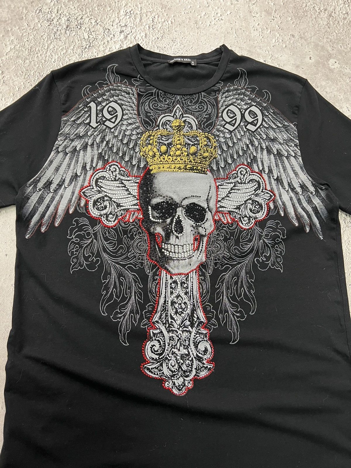 Affliction × Ed Hardy Vintage skull opium punk rare affliction t shirt Size US M / EU 48-50 / 2 - 3 Thumbnail