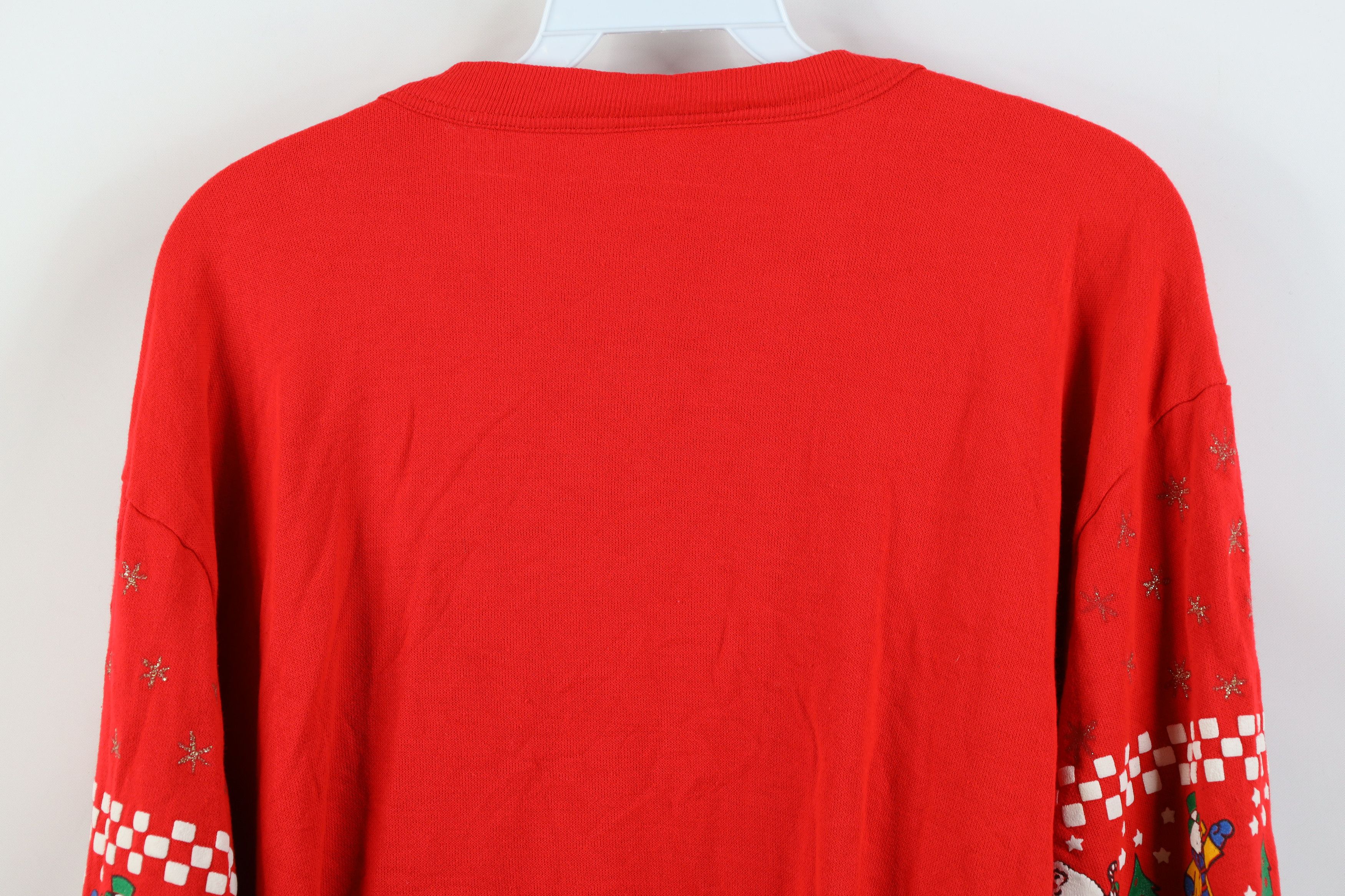 Vintage Vintage 90s Streetwear Snowman All Over Print Sweatshirt USA Size M / US 6-8 / IT 42-44 - 12 Thumbnail