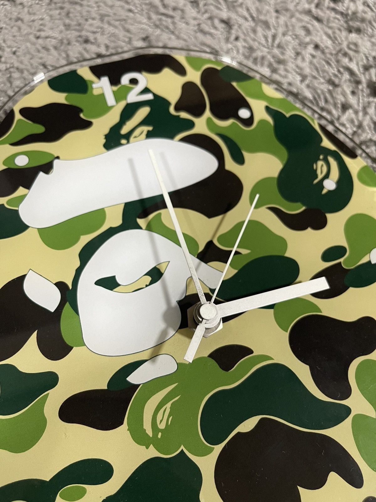 Bape BAPE ABC Green Camo Ape Head Wall Clock Alarm Size ONE SIZE - 2 Thumbnail