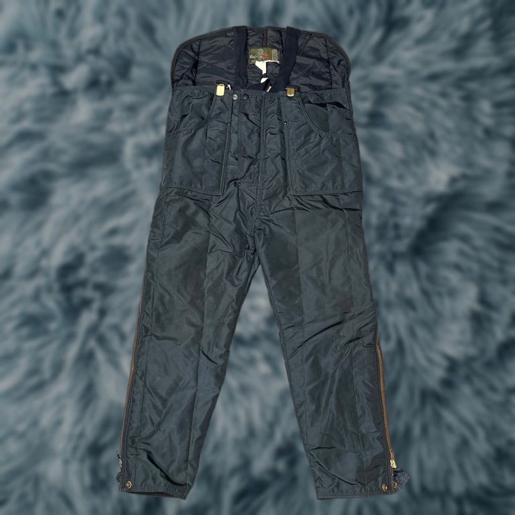 Refrigiwear VINTAGE RefrigiWear 345 Bib Overalls Mens Medium Navy Nylon Quilted Insulated Overalls Mens Medium Navy Size US 31 - 1 Thumbnail