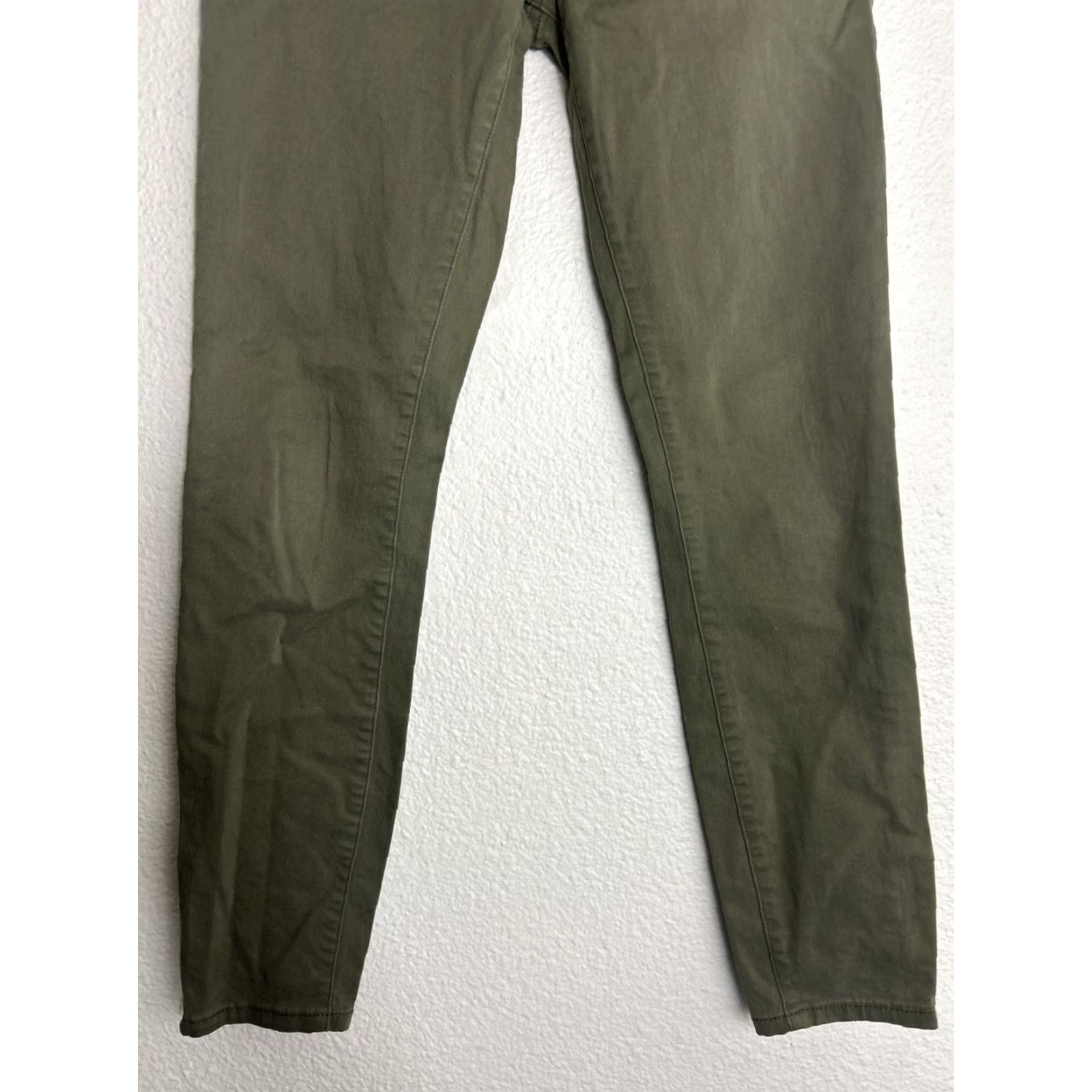 Banana Republic banana republic Womens Army Green Cotton Pants Slim Straight 29x28 Size 26 Chino Slimming Womens Size 26" / US 2 / IT 38 - 2 Thumbnail