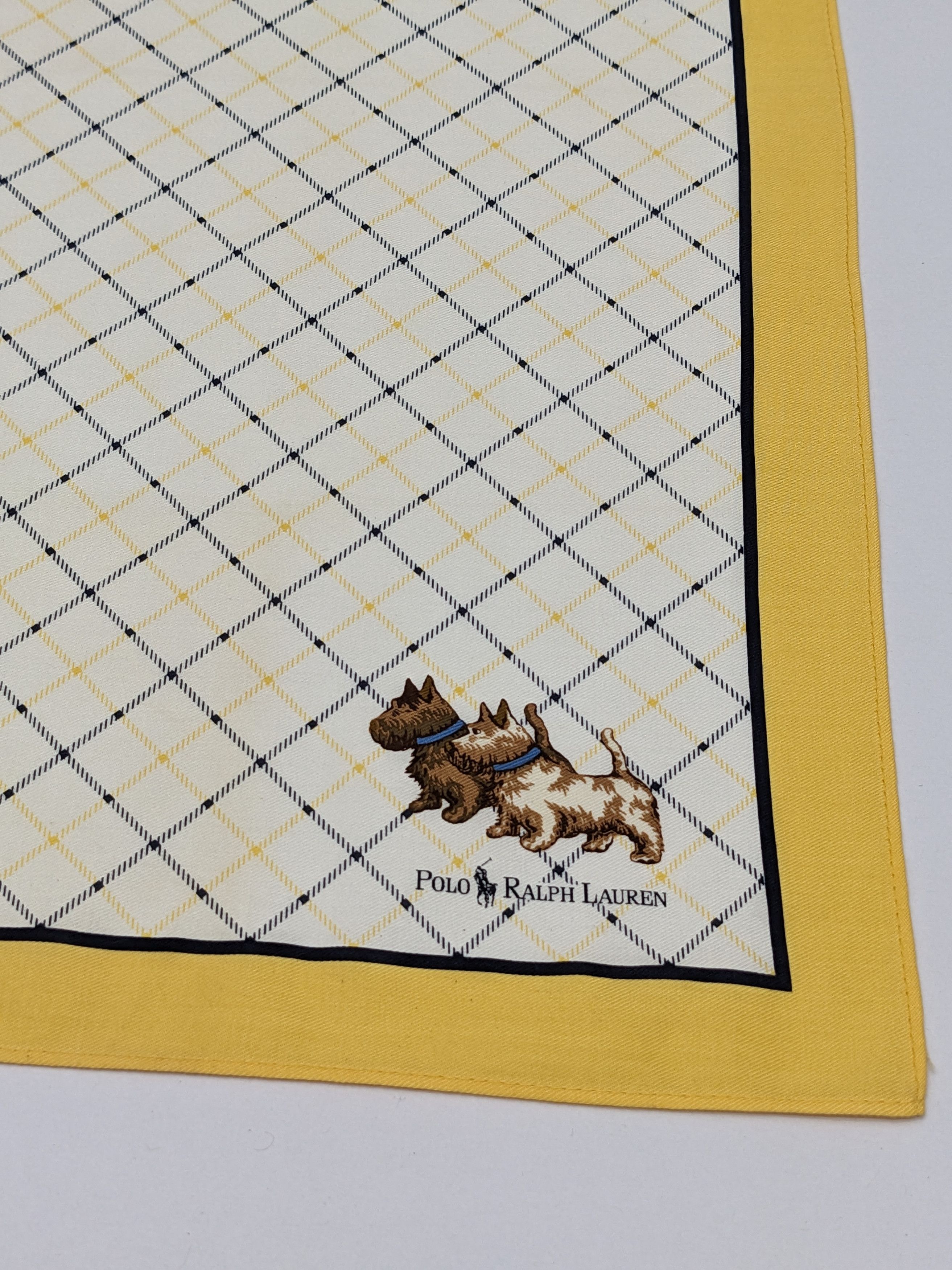 Polo Ralph Lauren Polo Ralph Lauren Scottie Dog Diamond Lattice Handkerchief Size ONE SIZE - 2 Thumbnail