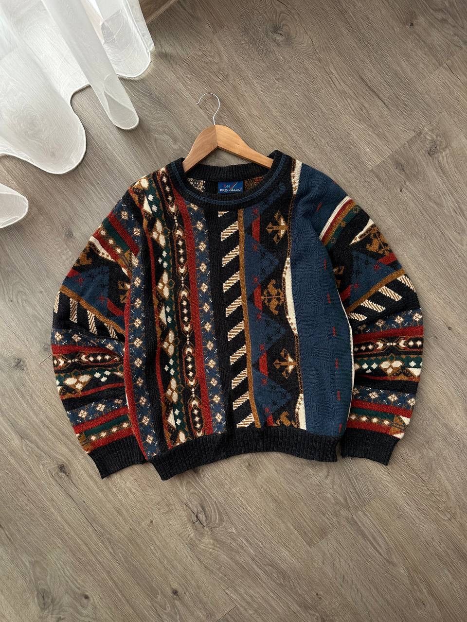Carlo Colucci × Coogi × Vintage Vintage Coogi Style Knit Y2K Style Sweater Size US M / EU 48-50 / 2 - 3 Thumbnail