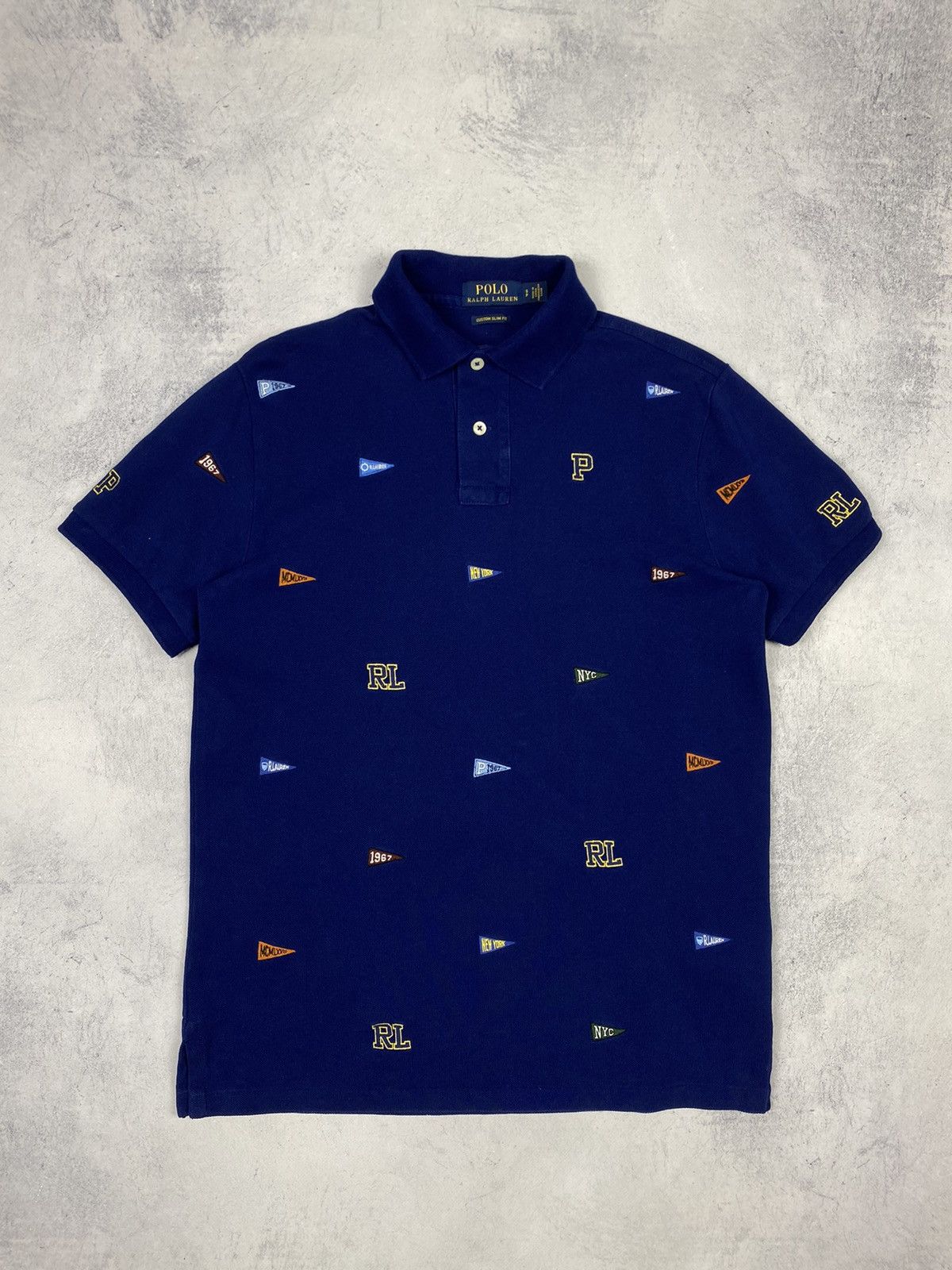 Polo Ralph Lauren Polo Ralph Lauren Designer Monogram Logo T Shirt Size US S / EU 44-46 / 1 - 2 Thumbnail