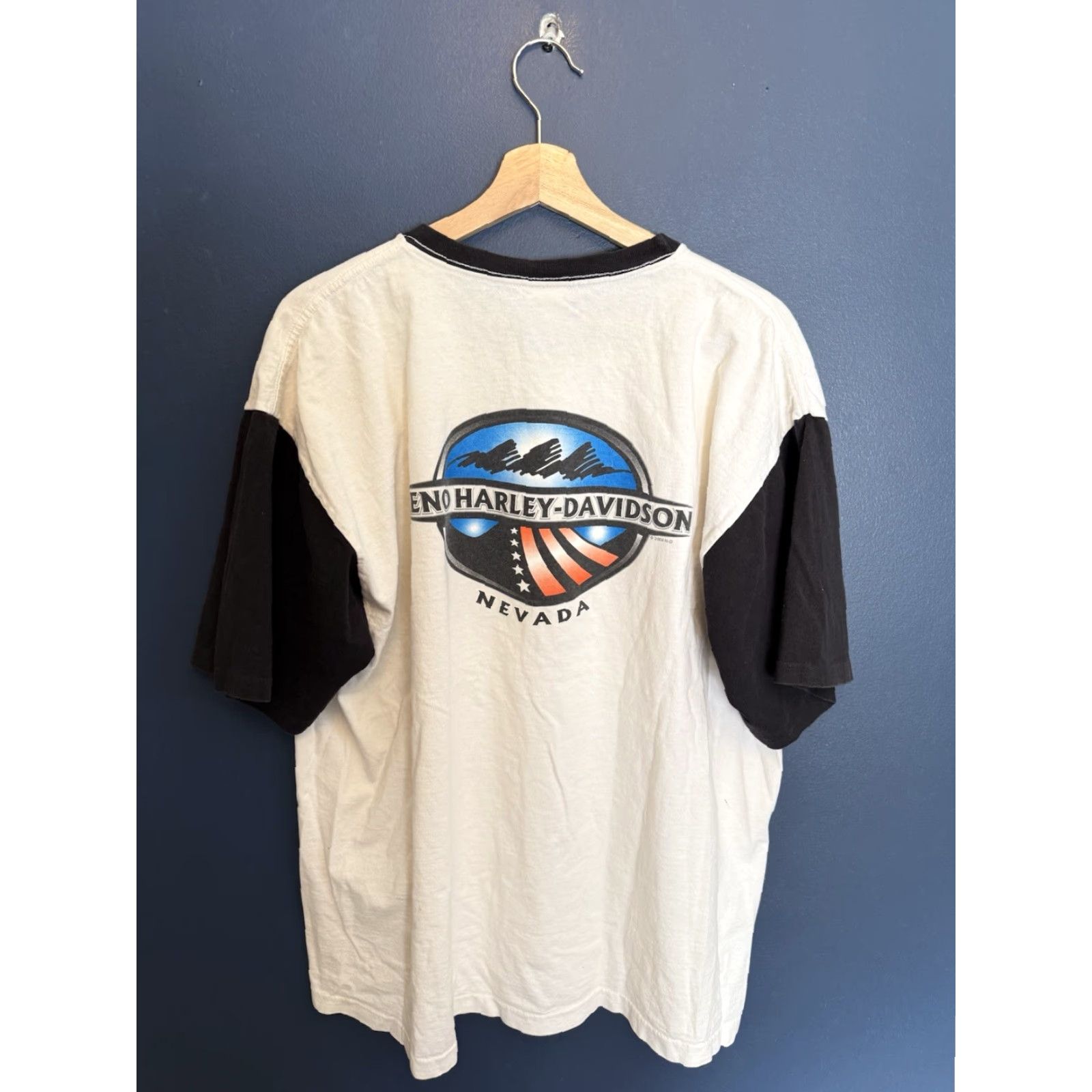 Harley Davidson Harley-Davidson Shirt XL Men White Cotton Biker T-Shirt Y2K Vintage Size US XL / EU 56 / 4 - 5 Thumbnail