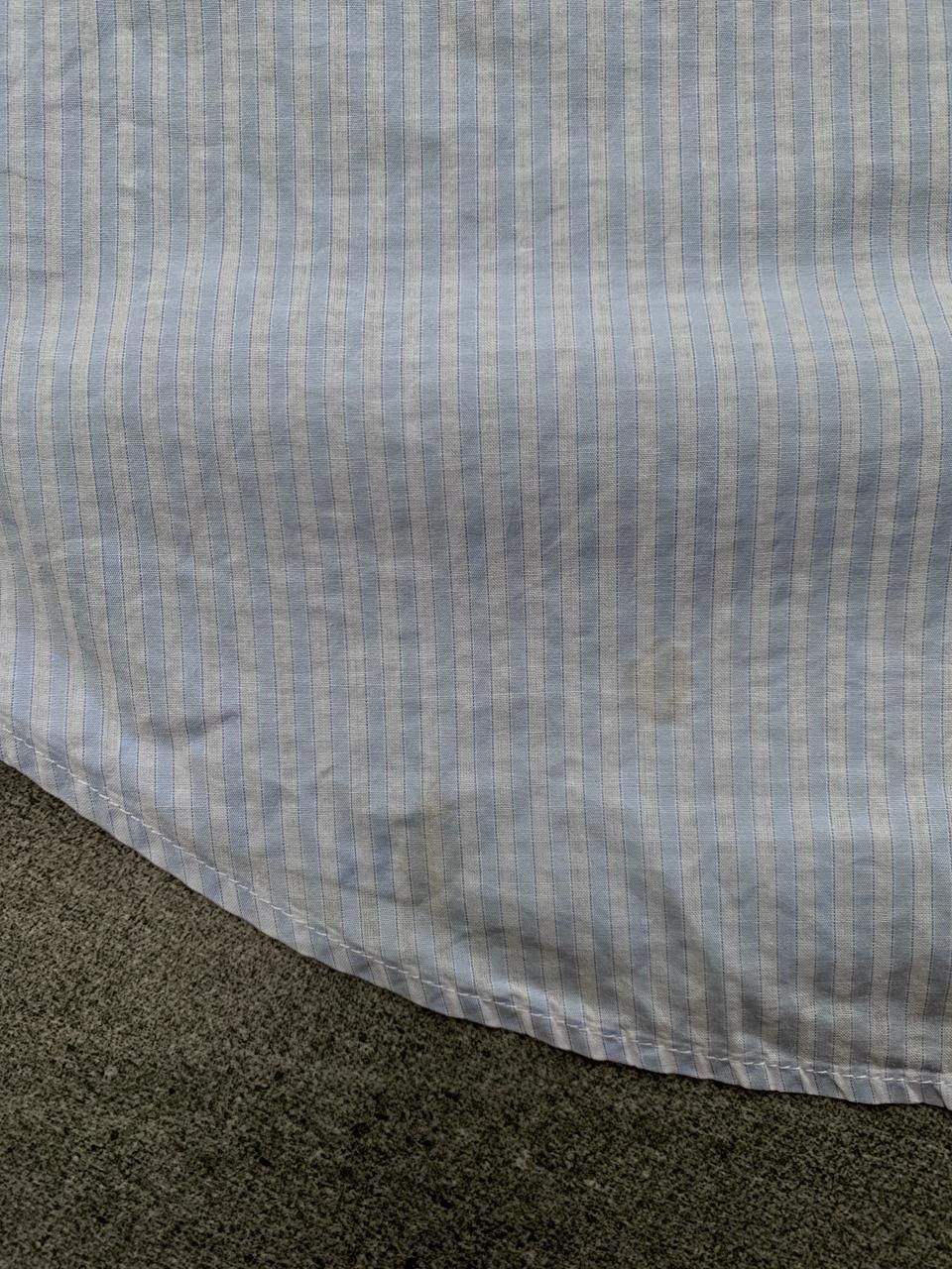 Hermes FREE TAX! 2000s Striped Light Cotton Shirt Size US L / EU 52-54 / 3 - 9 Thumbnail