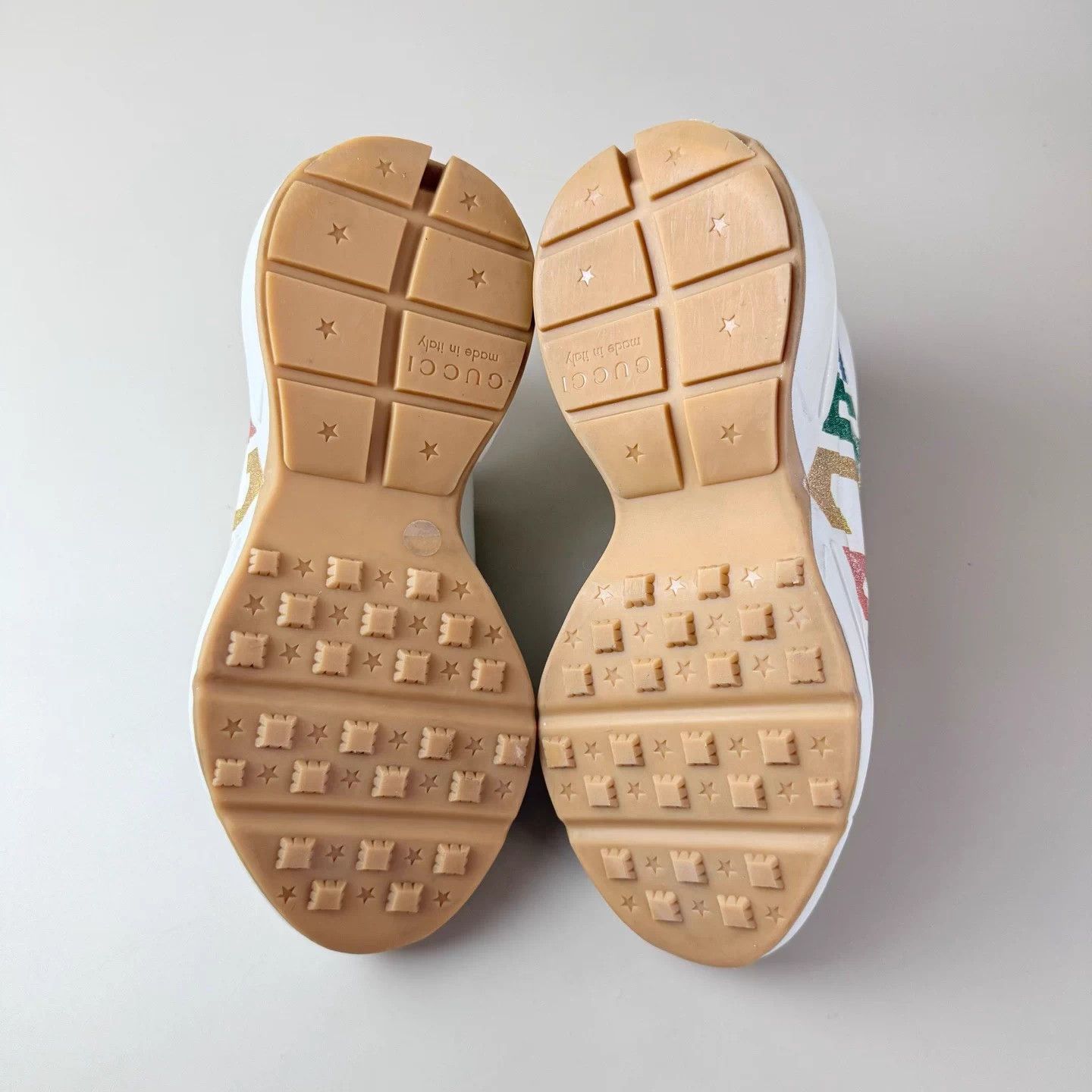 Gucci GUCCI rainbow logo print dad shoes EU35 Size US 4 / IT 34 - 7 Thumbnail