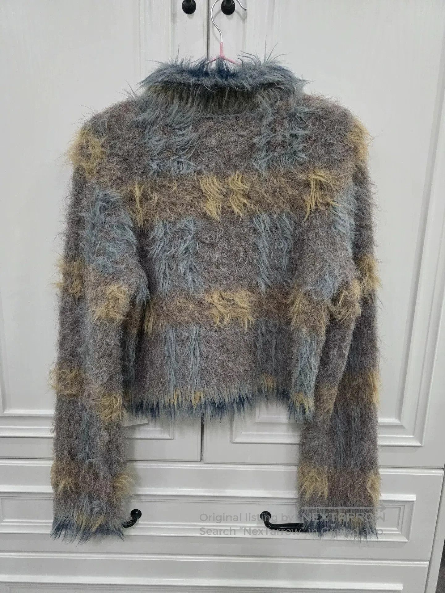 Japanese Brand SADDOG Designer Fuzzy Cardigan. Size M / US 6-8 / IT 42-44 - 2 Thumbnail