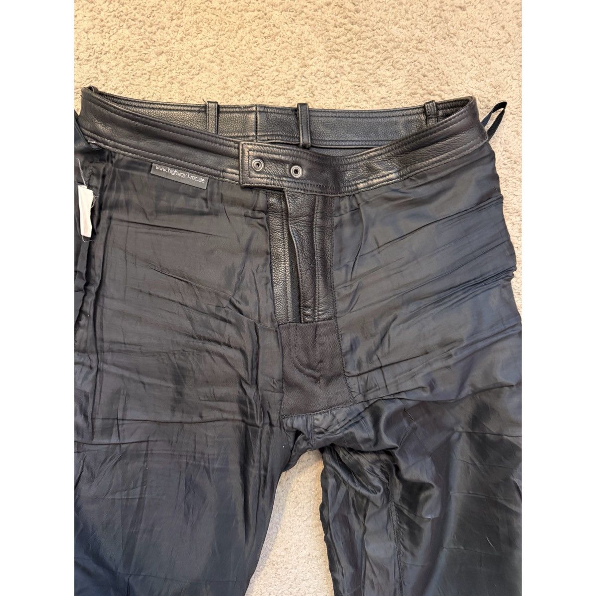 Vintage VINTAGE HIGHWAY 1 BIKER HEAVYWEIGHT LEATHER PANTS Size US 32 / EU 48 - 21 Thumbnail