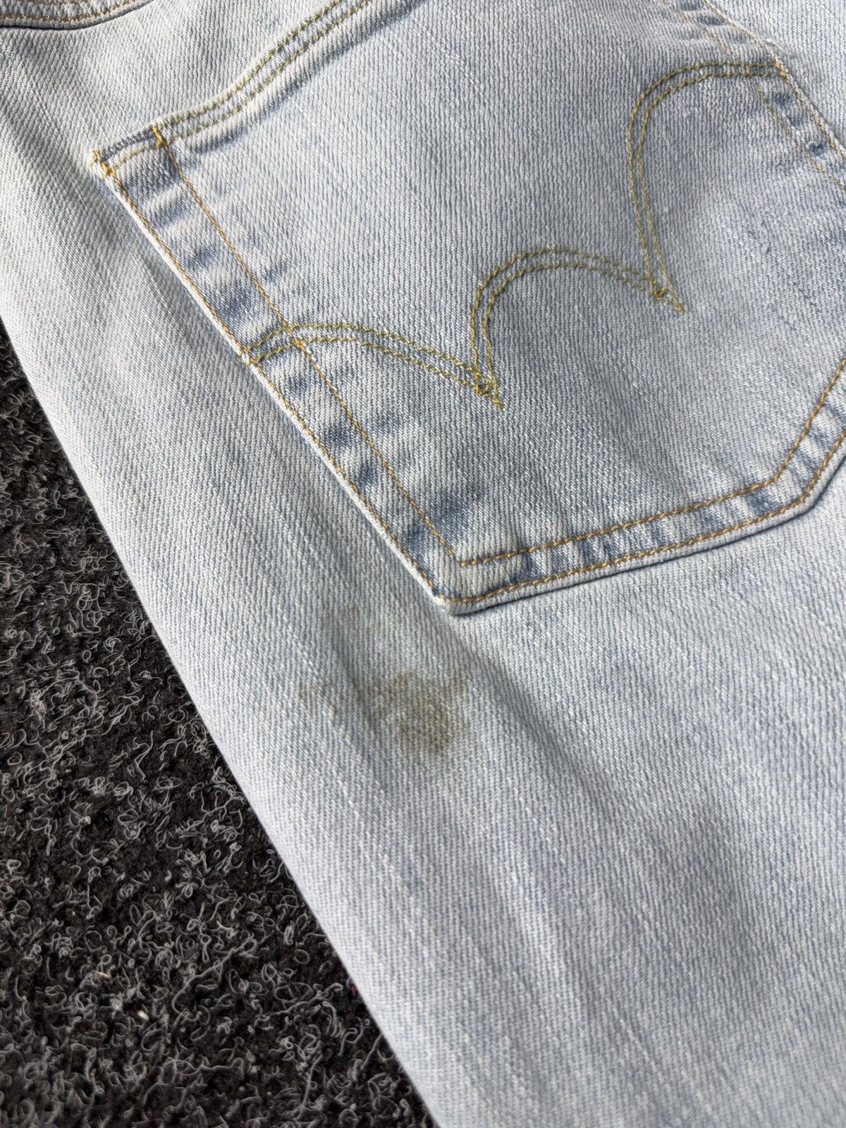 Edwin Vintage 00s Distressed Edwin Light Wash Straight Jeans Size US 33 - 15 Thumbnail