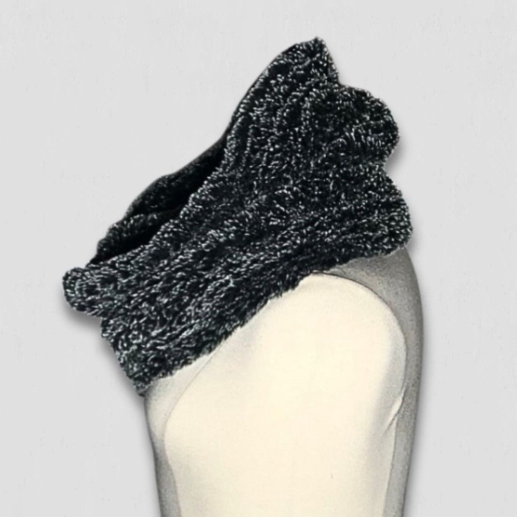 Vintage Infinity Scarf Plush Faux Fur Thick IlSuper Soft Gray sz OS Size ONE SIZE - 4 Thumbnail