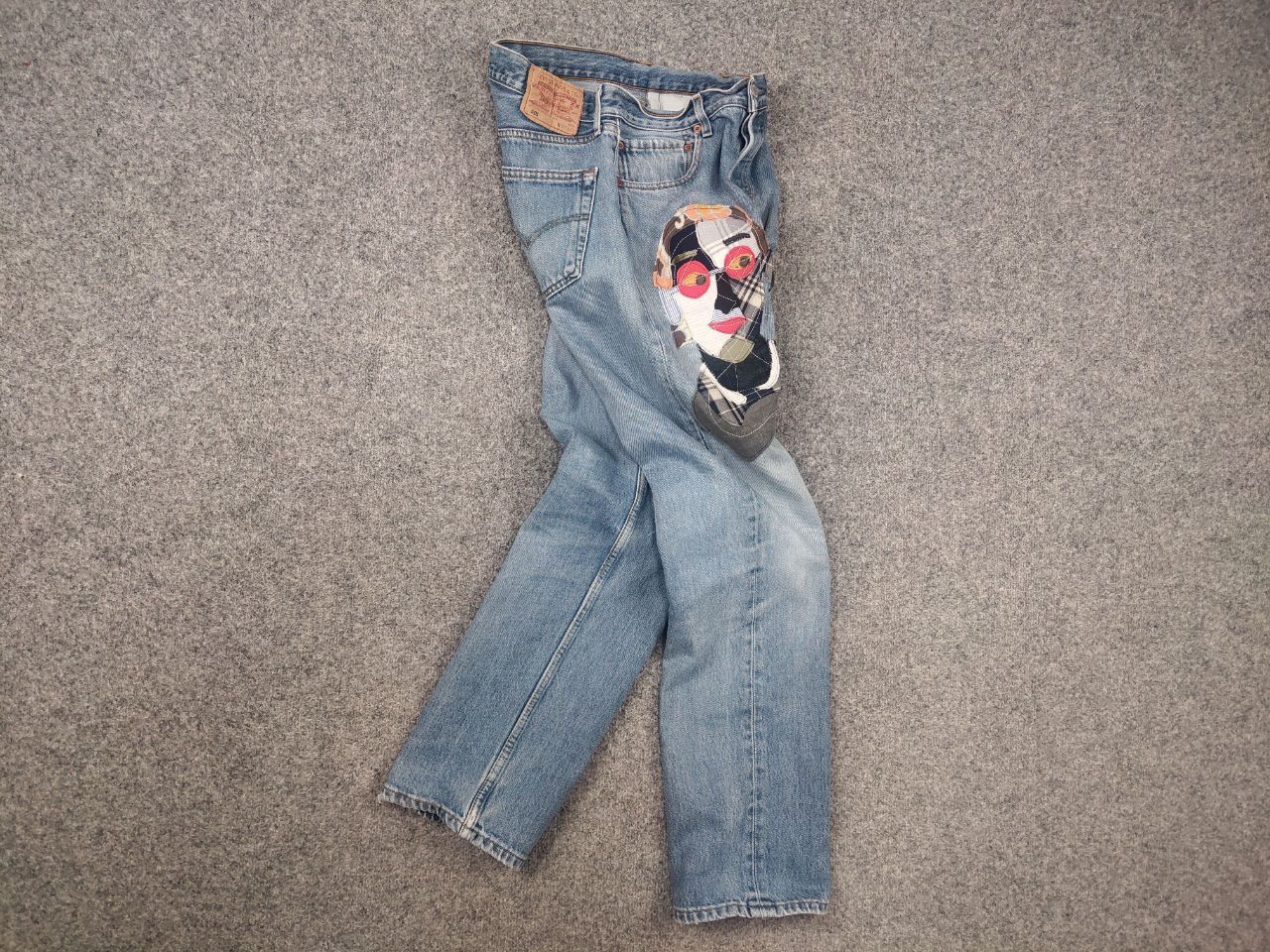 Levi's Vintage 90's Levi’s 501 Sashiko Logo Jeans Japan watanabe Size US 33 - 10 Thumbnail